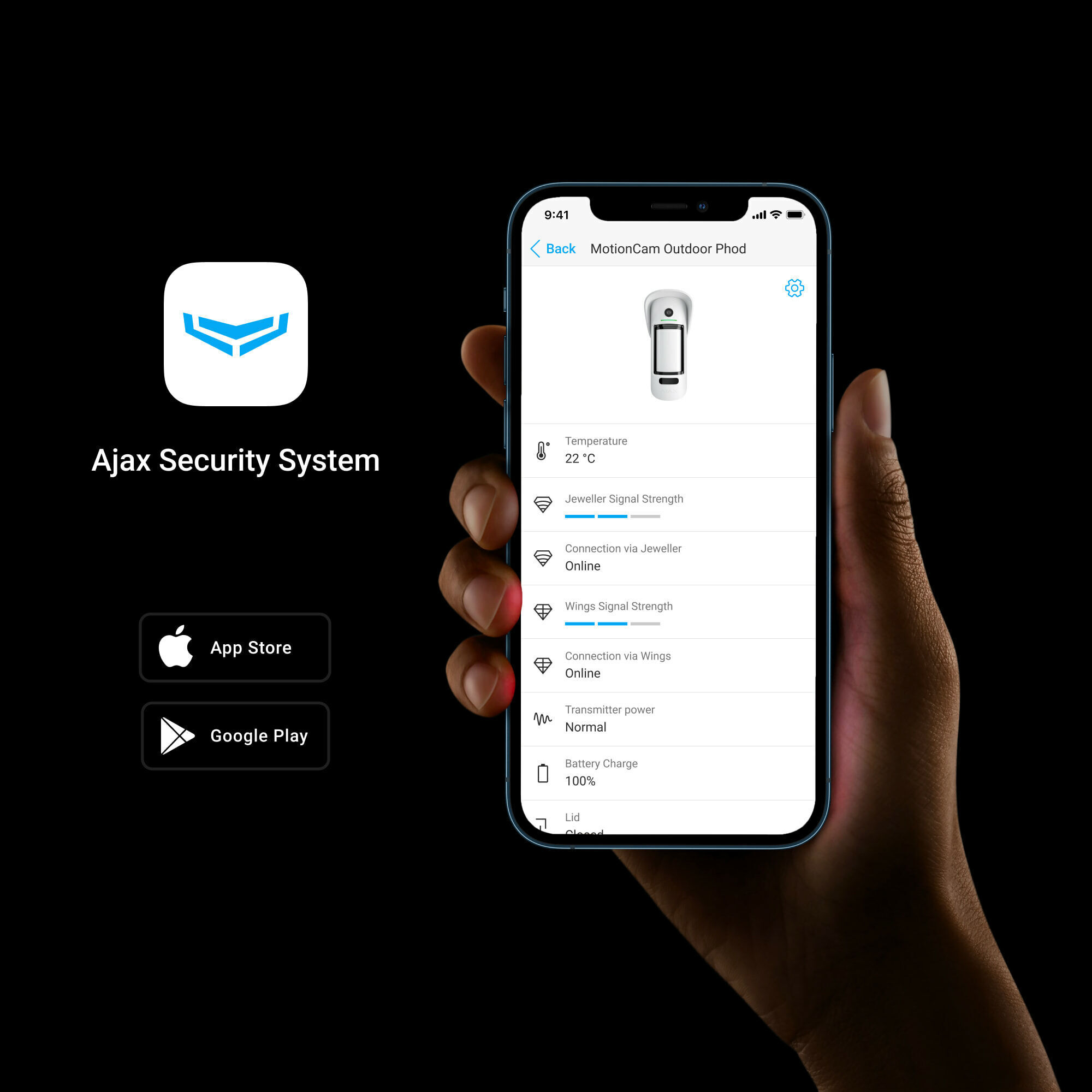 Ajax MotionCam Outdoor (PhOD) Jeweller Weiß Detailansicht Bild 8 | EPS