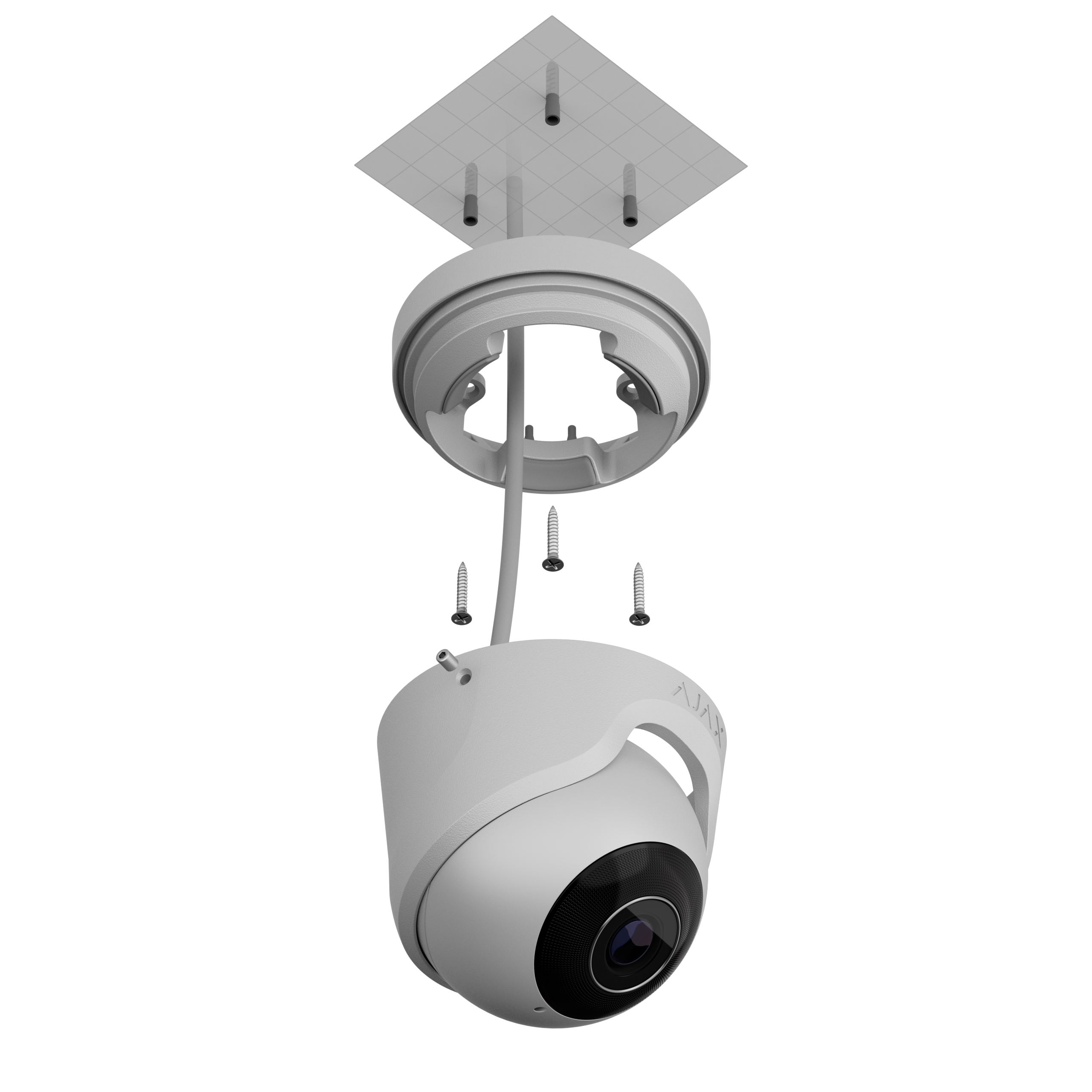 TurretCam (8 Mp/4 mm) Weiß