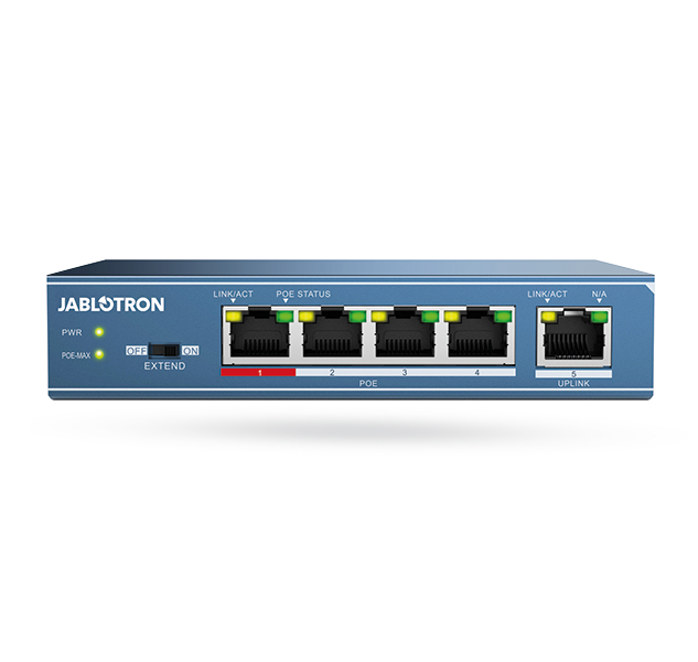 Jablotron JI-114Z Ethernet-Switch PoE - 4 Ports Jablotron JI-114Z Ethernet-Switch PoE - 4 Ports | EPS