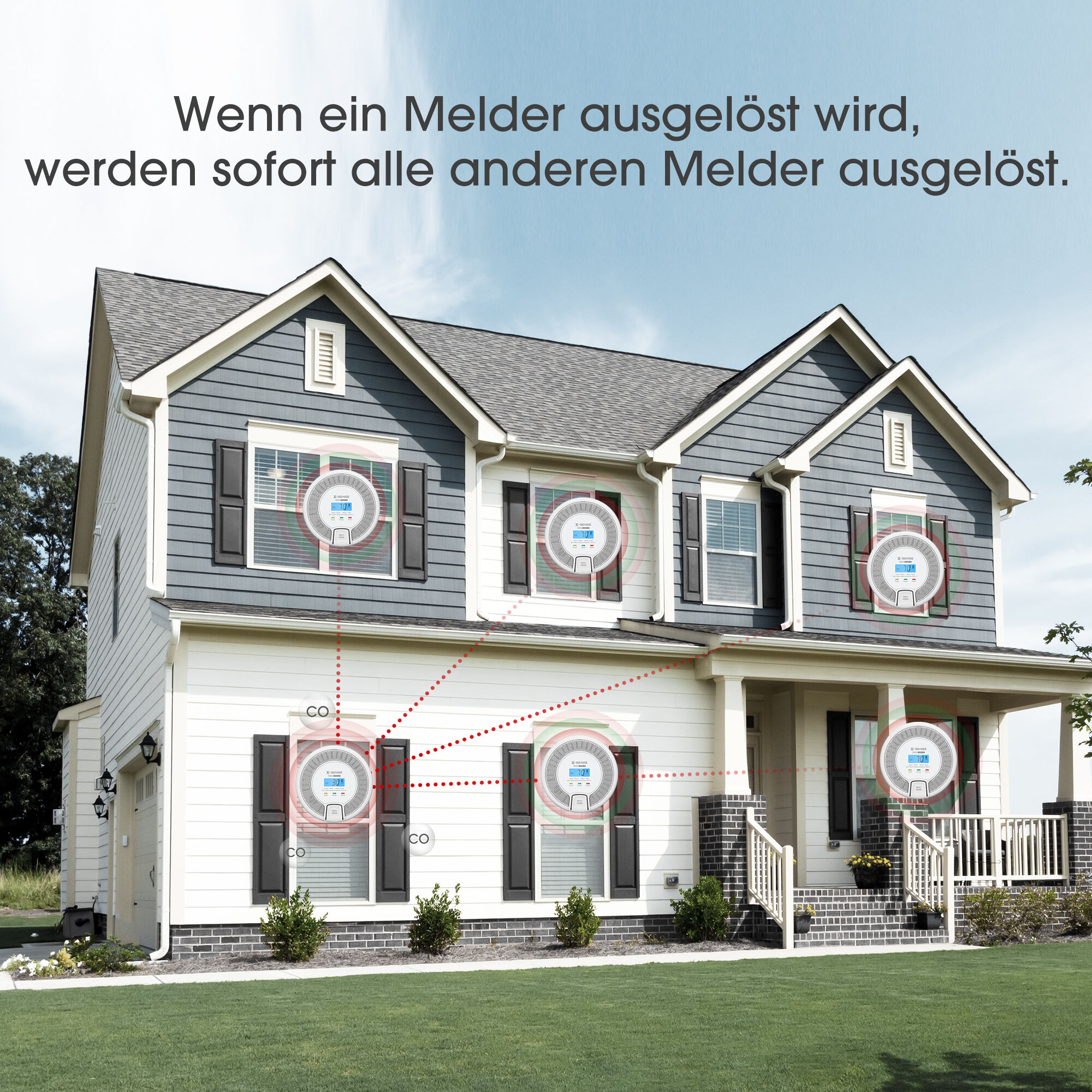 X-Sense CO03D-W Funk-CO-Melder mit LCD-Display X-Sense CO03D-W Funk-CO-Melder mit LCD-Display