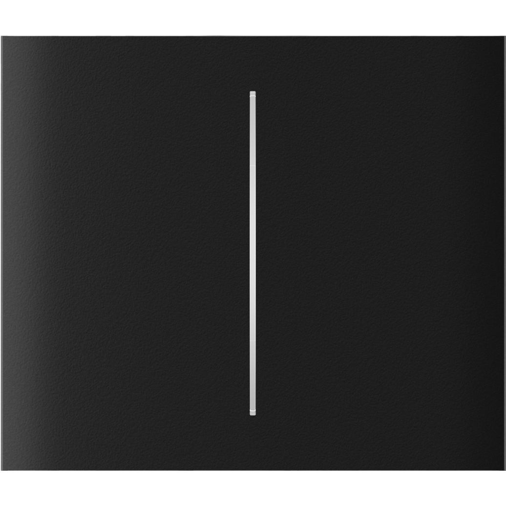 Render – Ajax CenterButton (2-gang) vertical – black – center.png CenterButton (2-gang) vertical Schwarz
