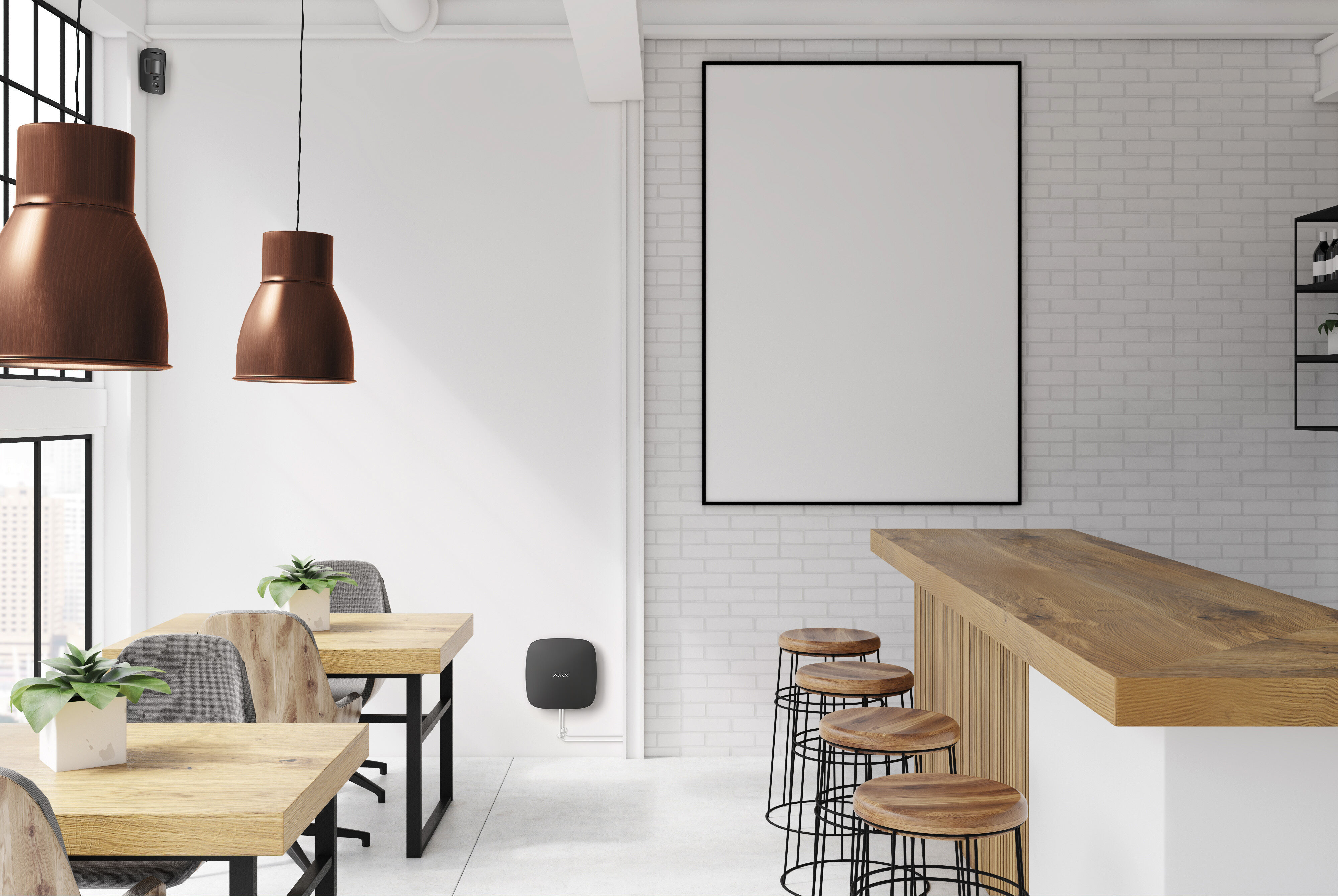 Ajax Hub 2 (2G) Jeweller Schwarz Detailansicht Bild 3 | EPS