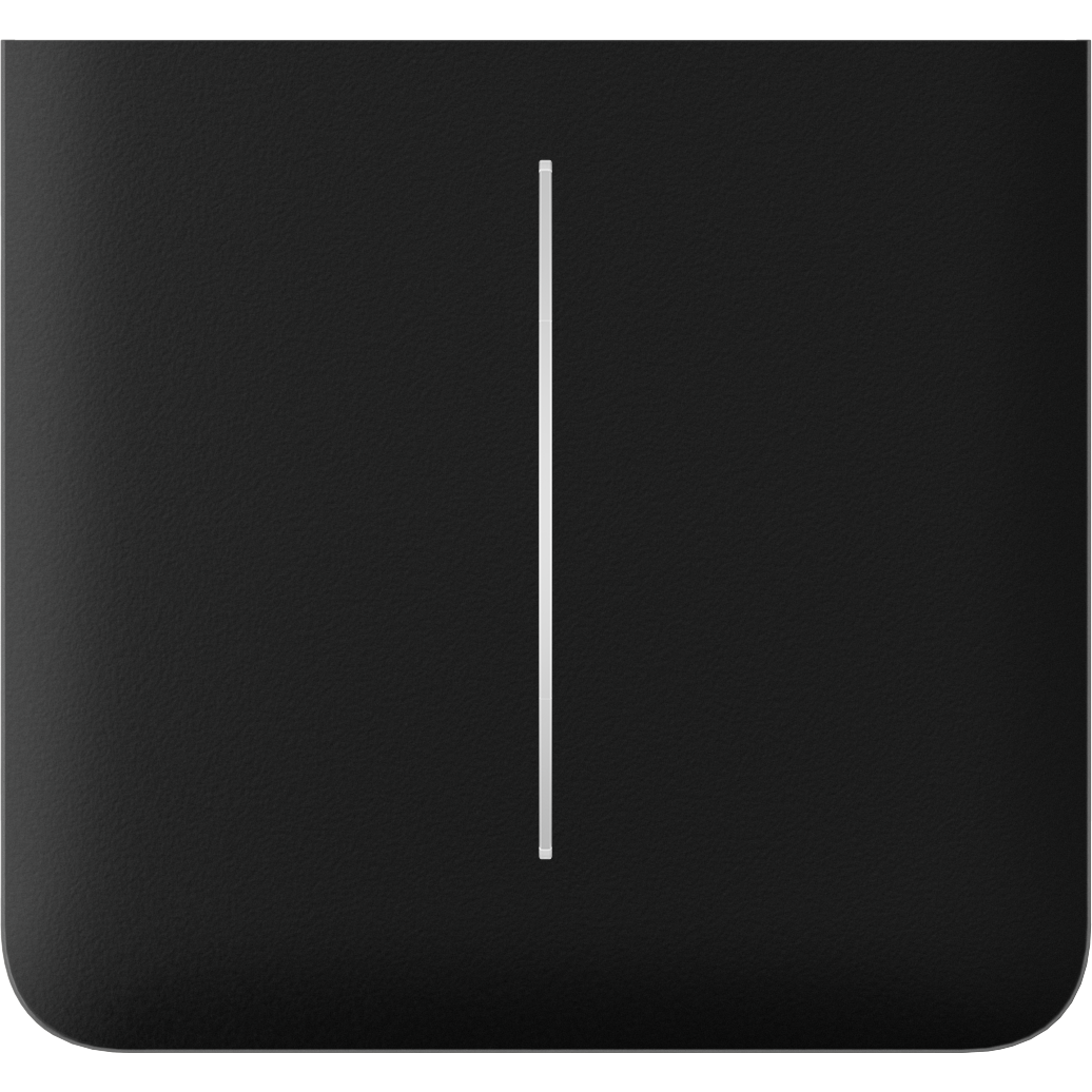SideButton (2-gang) vertical Schwarz