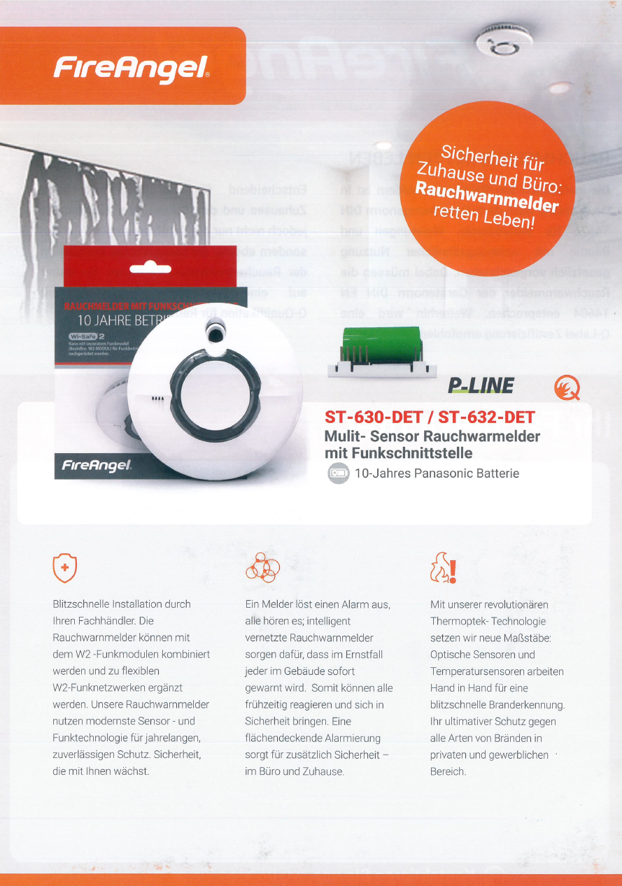 FireAngel FireAngel Flyer ST-630/ST-632-DE FireAngel FireAngel Flyer ST-630/ST-632-DE | EPS