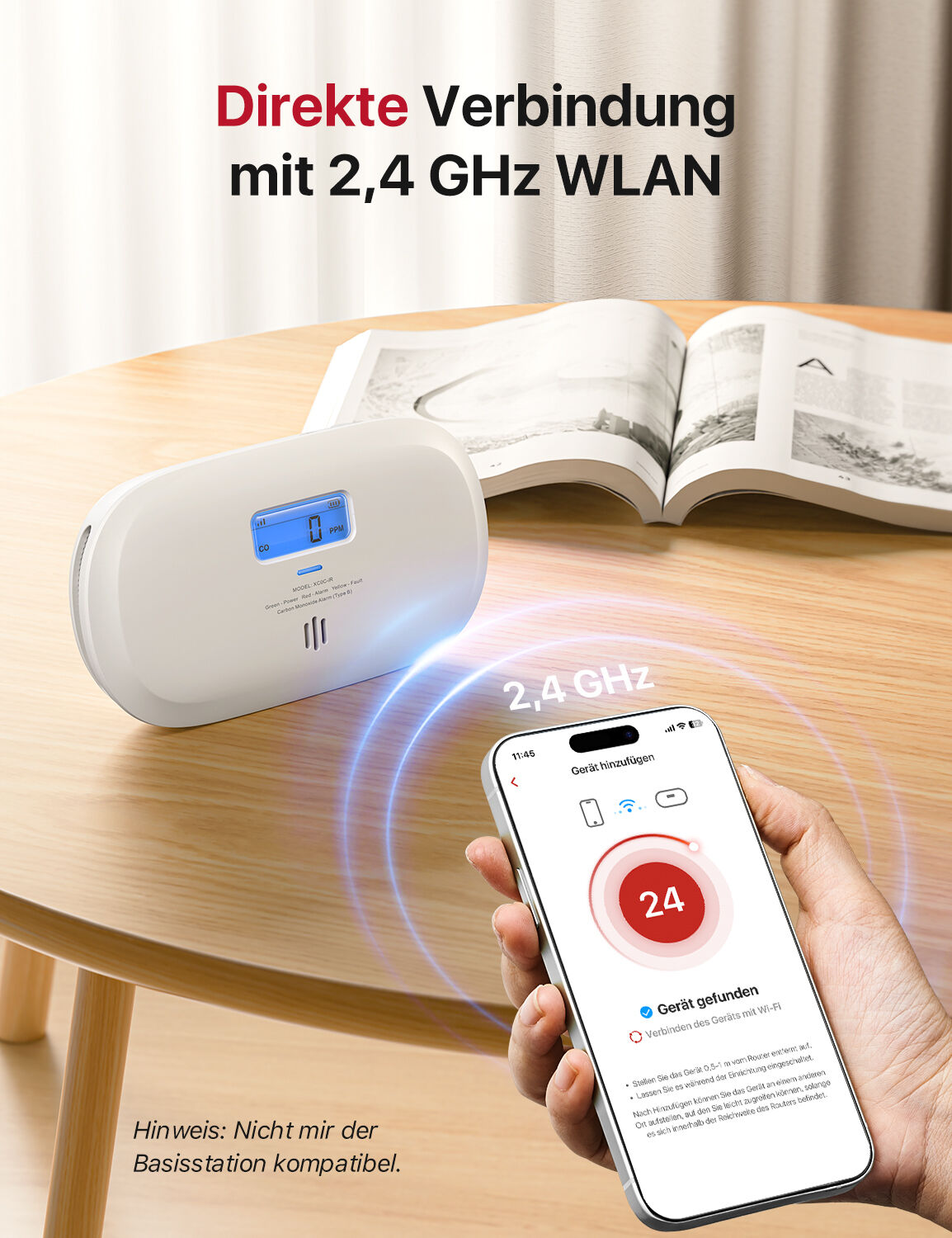 X-Sense XC0C-iR WLAN-CO-Melder mit App-Steuerung X-Sense XC0C-iR WLAN-CO-Melder mit App-Steuerung