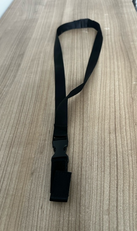 Kette Halsband Schwarz für Funk Notfallknopf