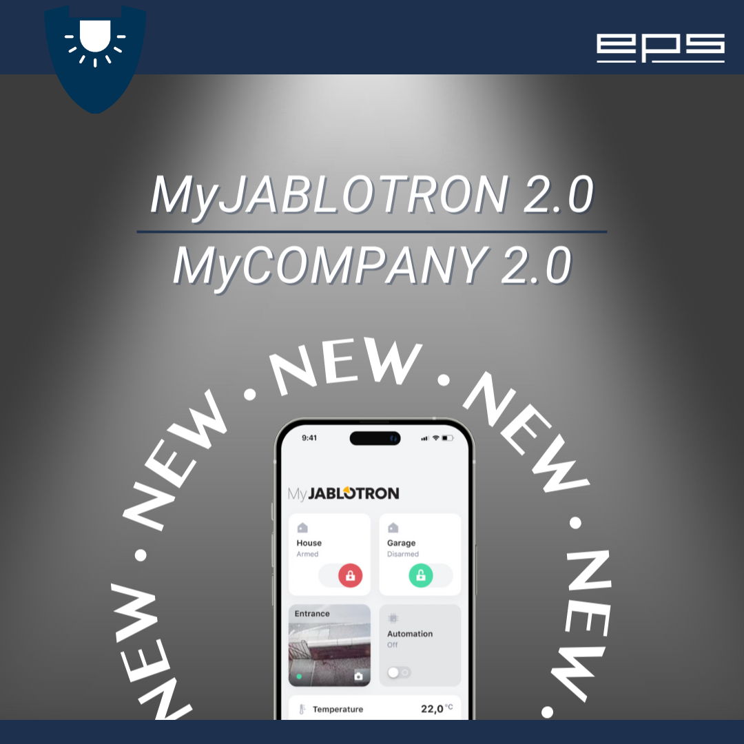 Neue Apps MyJABLOTRON 2.0 und MyCOMPANY 2.0 Jablotron Neue Apps MyJABLOTRON 2.0 und MyCOMPANY 2.0 | EPS Vertrieb