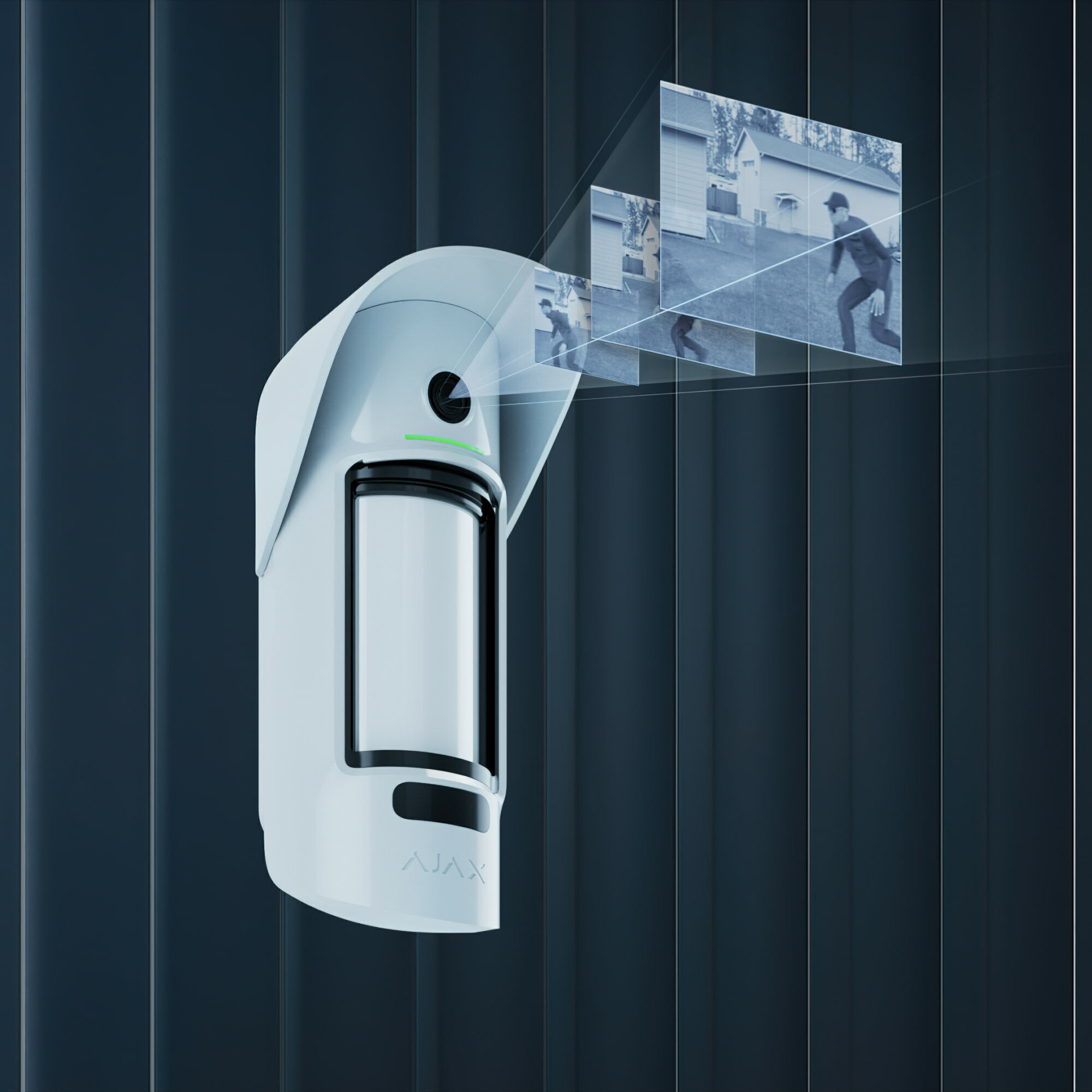 Ajax MotionCam Outdoor (PhOD) Jeweller Weiß Detailansicht Bild 9 | EPS