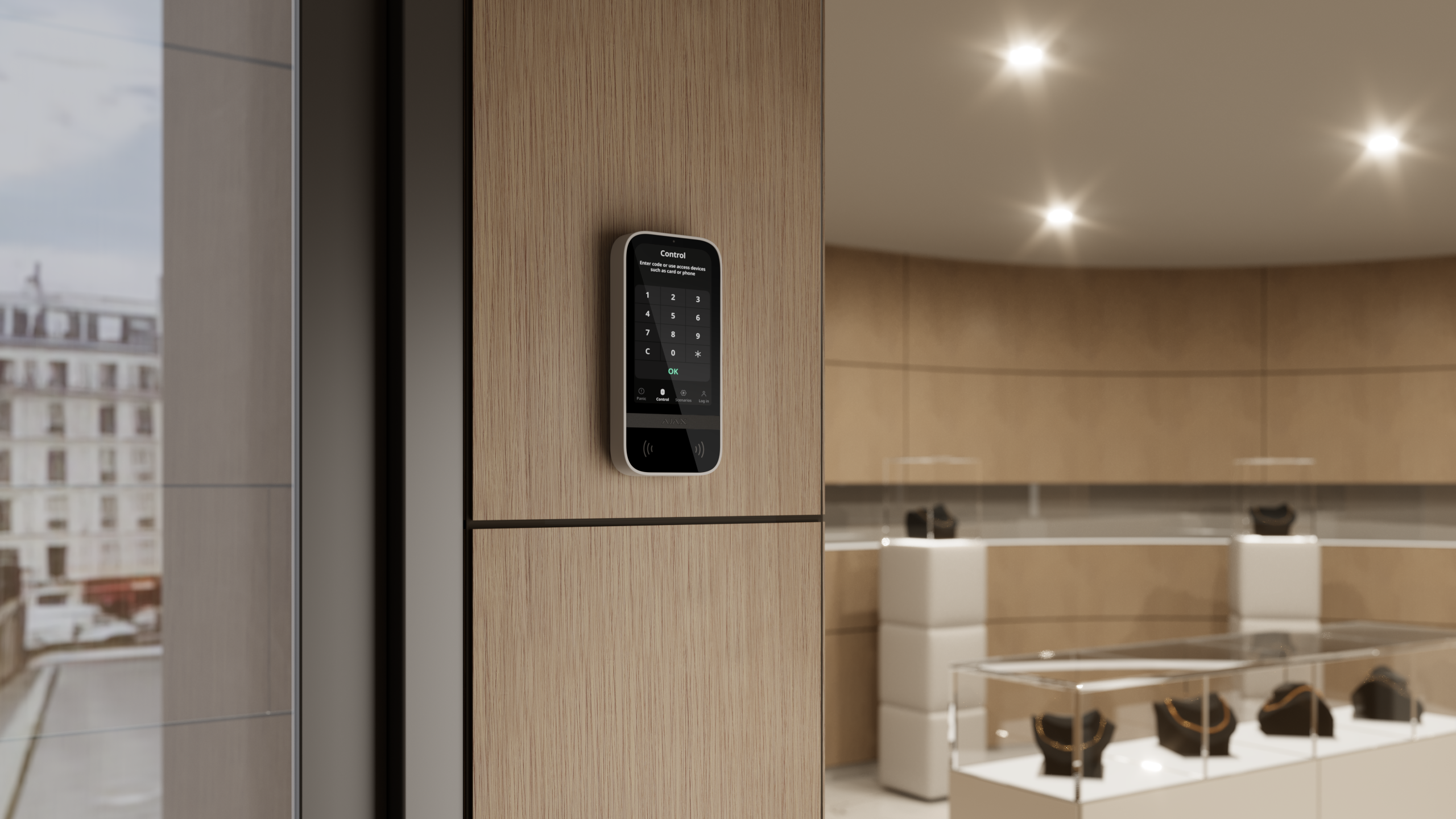 Superior KeyPad TouchScreen Fibra Weiß