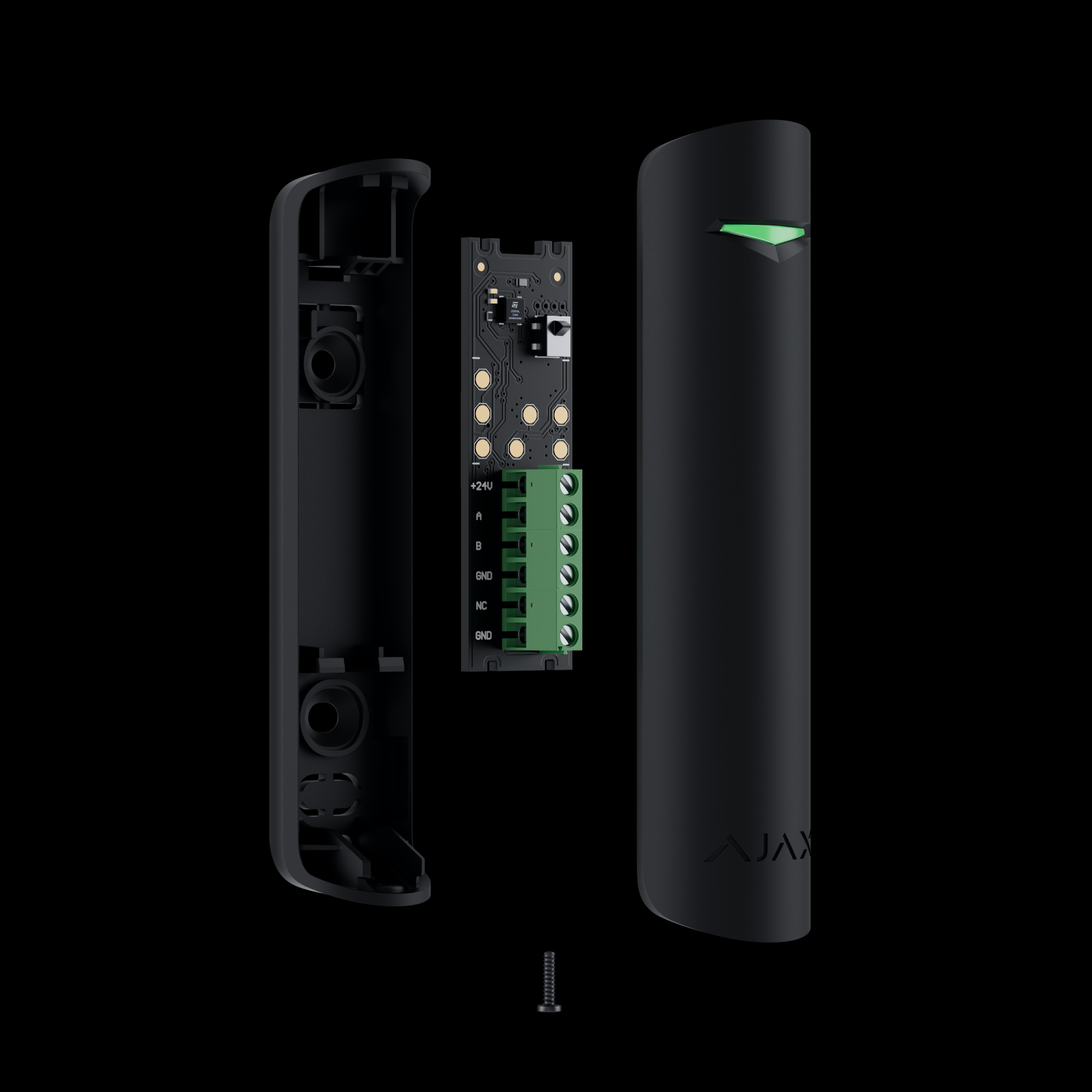 Ajax Superior DoorProtect Plus Fibra Schwarz Detailansicht Bild 4 | EPS