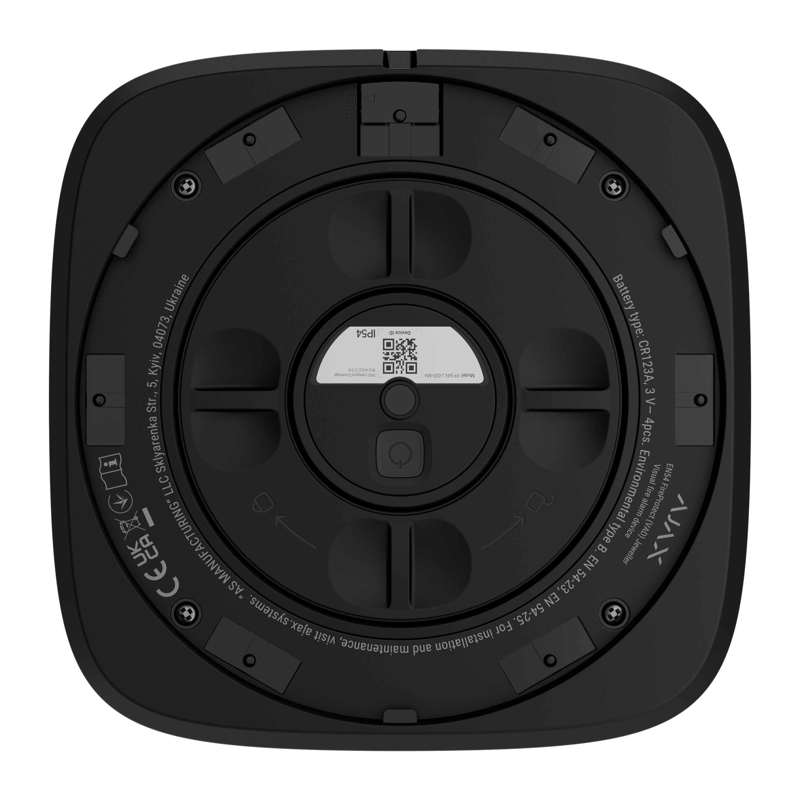 Ajax-Fire EN54 FireProtect (VAD) schwarz Detailansicht Bild 6 | EPS