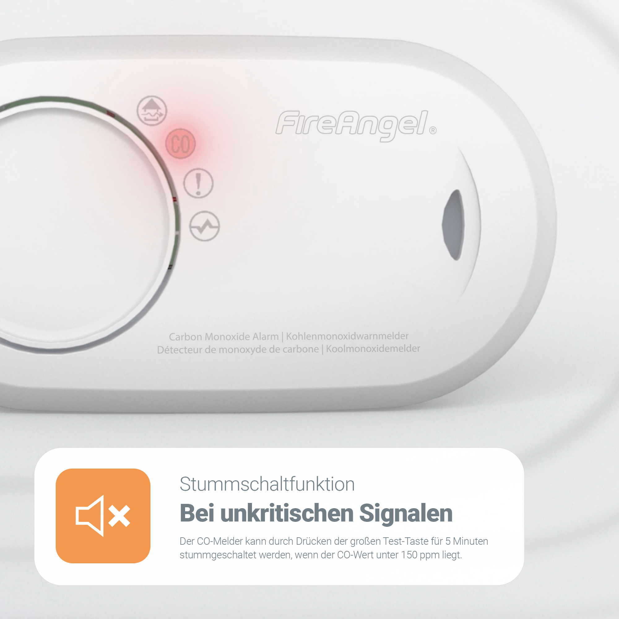 FireAngel FA-3820-EUX10 Kohlenmonoxidwarnmelder Detailansicht Bild 4 | EPS