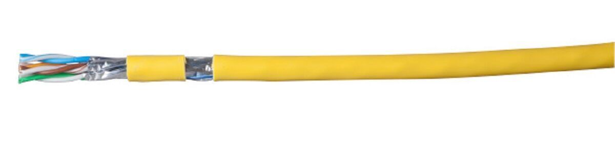 EPS Cat.7A 1250 AWG23, S/FTP 4P CPR Cca rapsgelb RAL1021, 500m Detailansicht Bild 2 | EPS