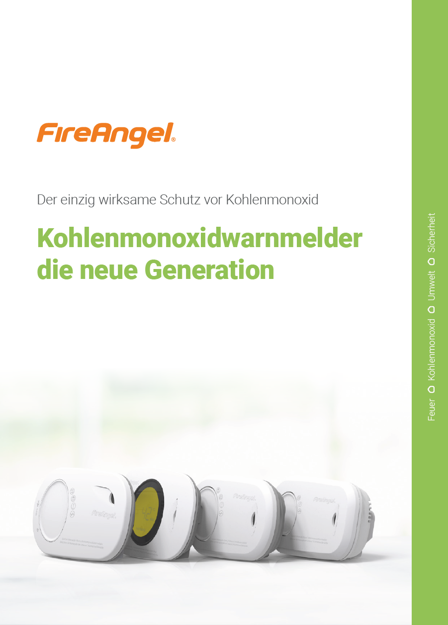 FireAngel Broschüre CO-Melder FireAngel Broschüre CO-Melder , Werbung, Seite, Text