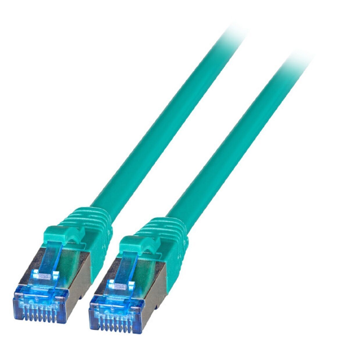 RJ45 Patchkabel Cat.6A S/FTP TPE Cat.7 Rohkabel grün RJ45 Patchkabel Cat.6A S/FTP TPE Cat.7 Rohkabel grün