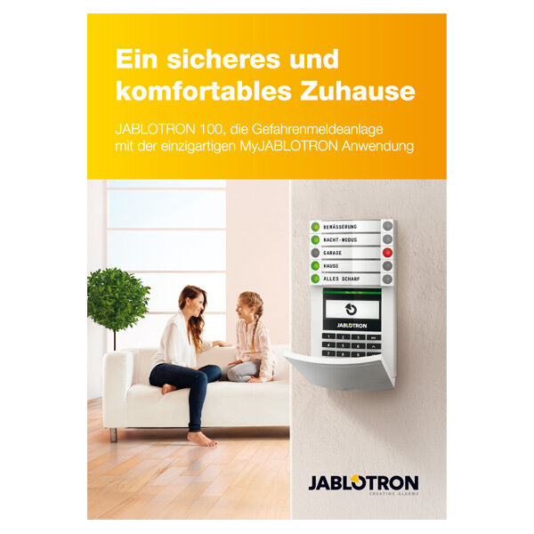 Jablotron-Broschüre: Sicheres Zuhause Jablotron-Broschüre: Sicheres Zuhause