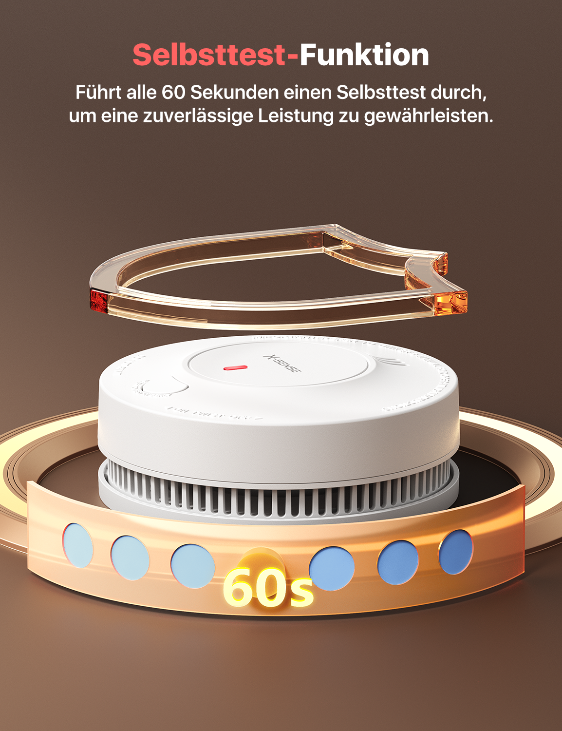 X-Sense SD19 Rauchmelder, 10-Jahres-Batterie