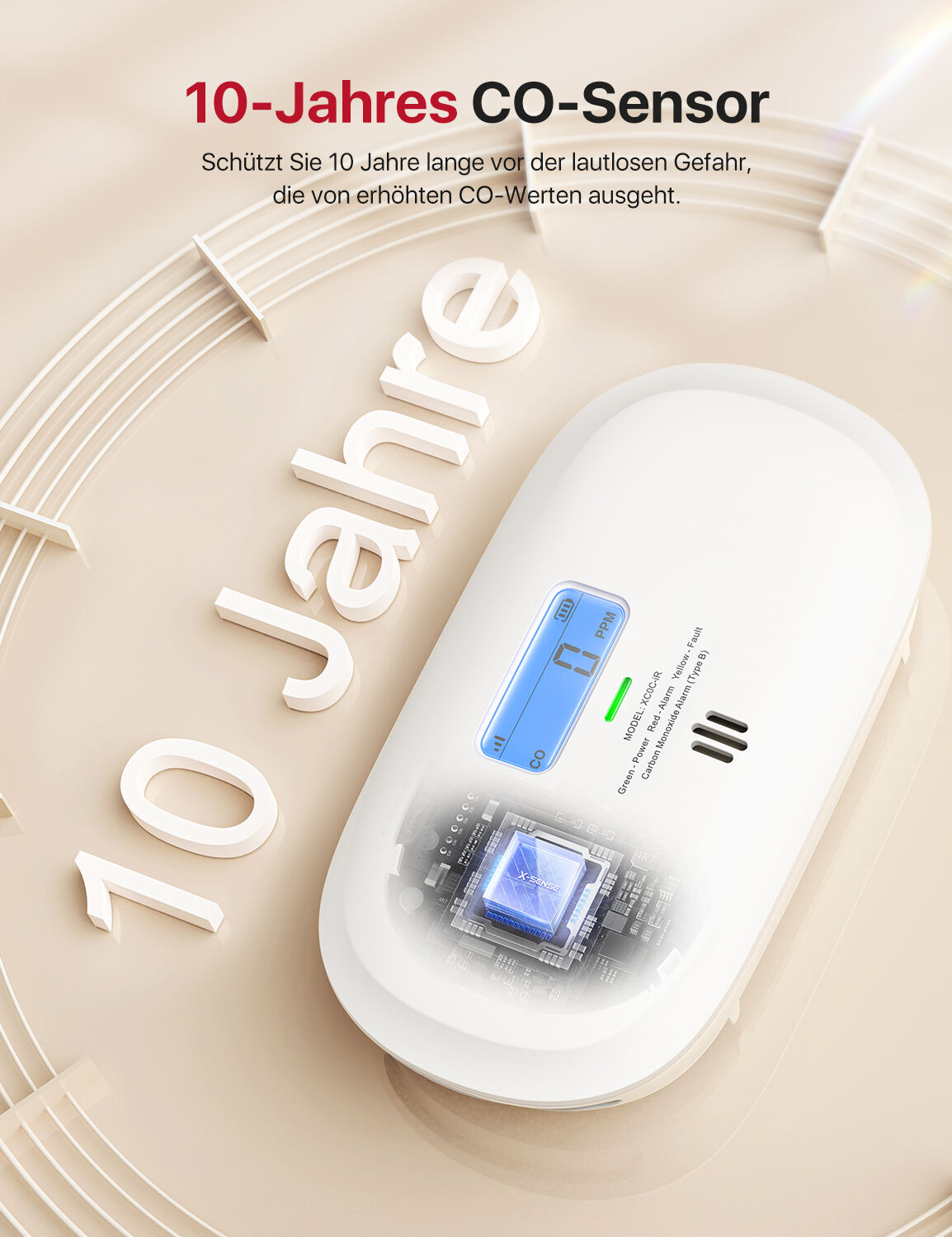 X-Sense XC0C-iR WLAN-CO-Melder mit App-Steuerung X-Sense XC0C-iR WLAN-CO-Melder mit App-Steuerung