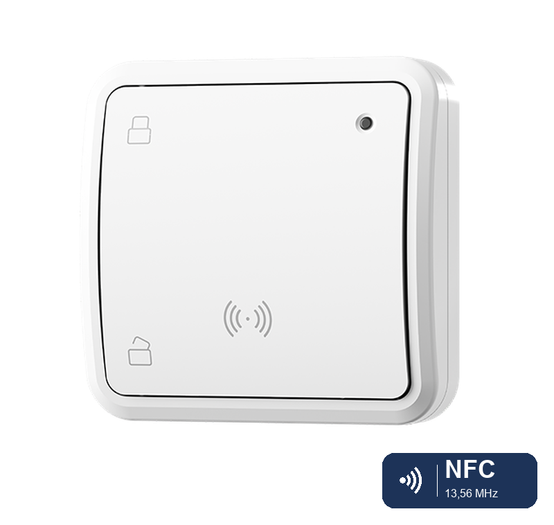 Jablotron_JA-151E_NFC_Badge.png JA-151E Drahtloser Chipleser für die Abschnittskontrolle