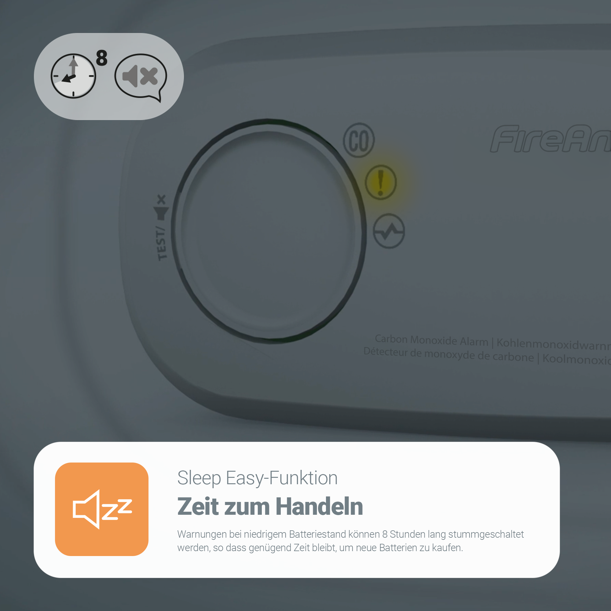 FireAngel FA-3313-EUX10 Kohlenmonoxidwarnmelder FireAngel FA-3313-EUX10 Kohlenmonoxidwarnmelder Detailansicht Bild 3 | EPS