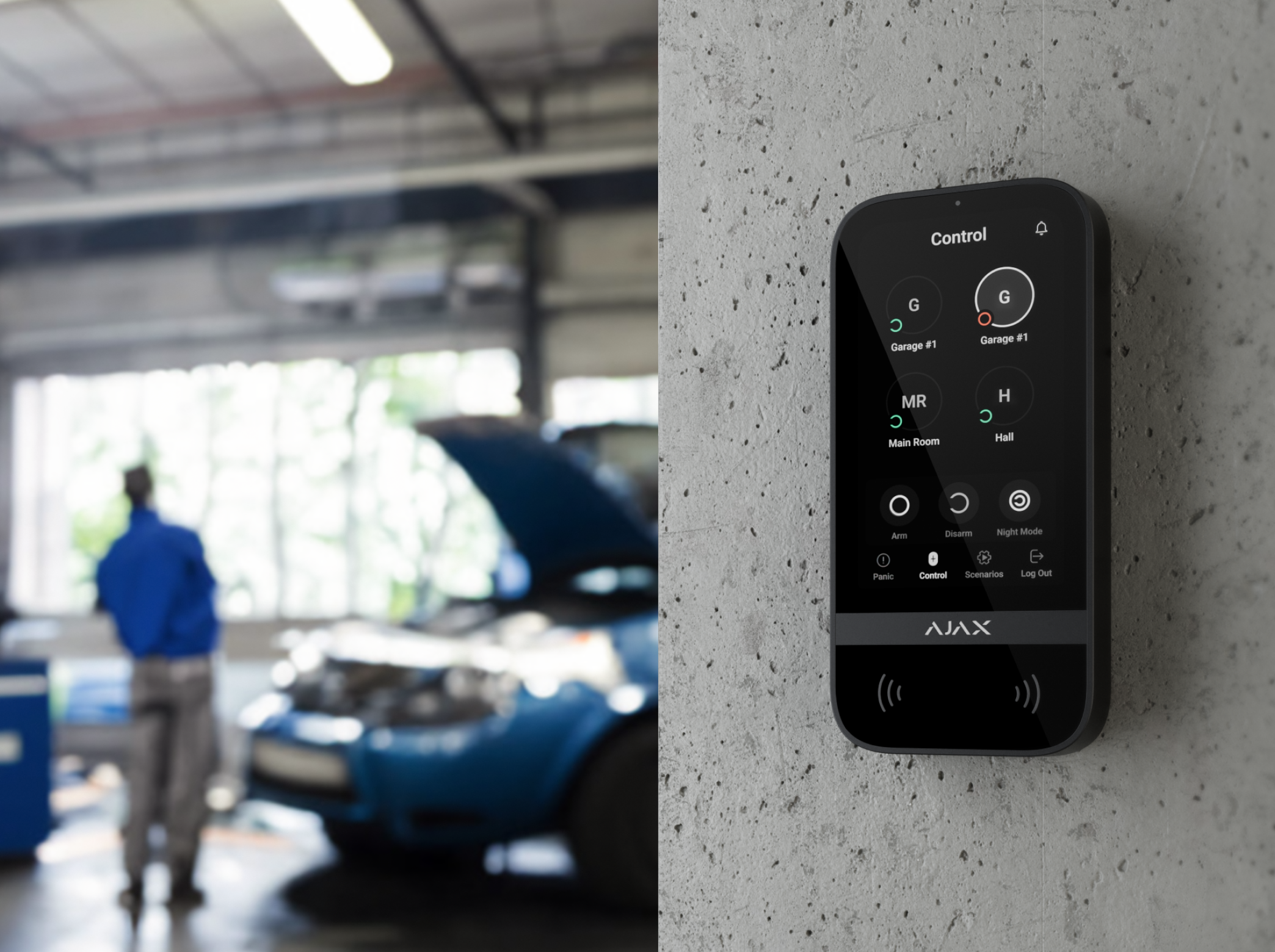 Ajax Superior KeyPad TouchScreen G3 Jeweller Schwarz Detailansicht Bild 8 | EPS