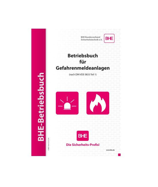 BHE- Betriebsbuch für Gefahrenmeldeanlagen BHE- Betriebsbuch für Gefahrenmeldeanlagen, Werbung, Plakat
