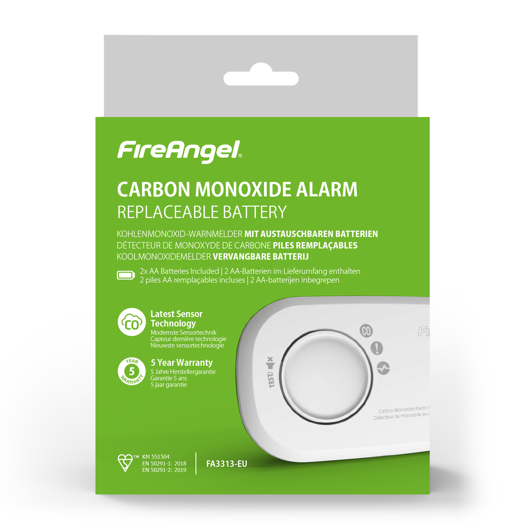 FireAngel FA-3313-EUX10 Kohlenmonoxidwarnmelder FireAngel FA-3313-EUX10 Kohlenmonoxidwarnmelder Detailansicht Bild 4 | EPS