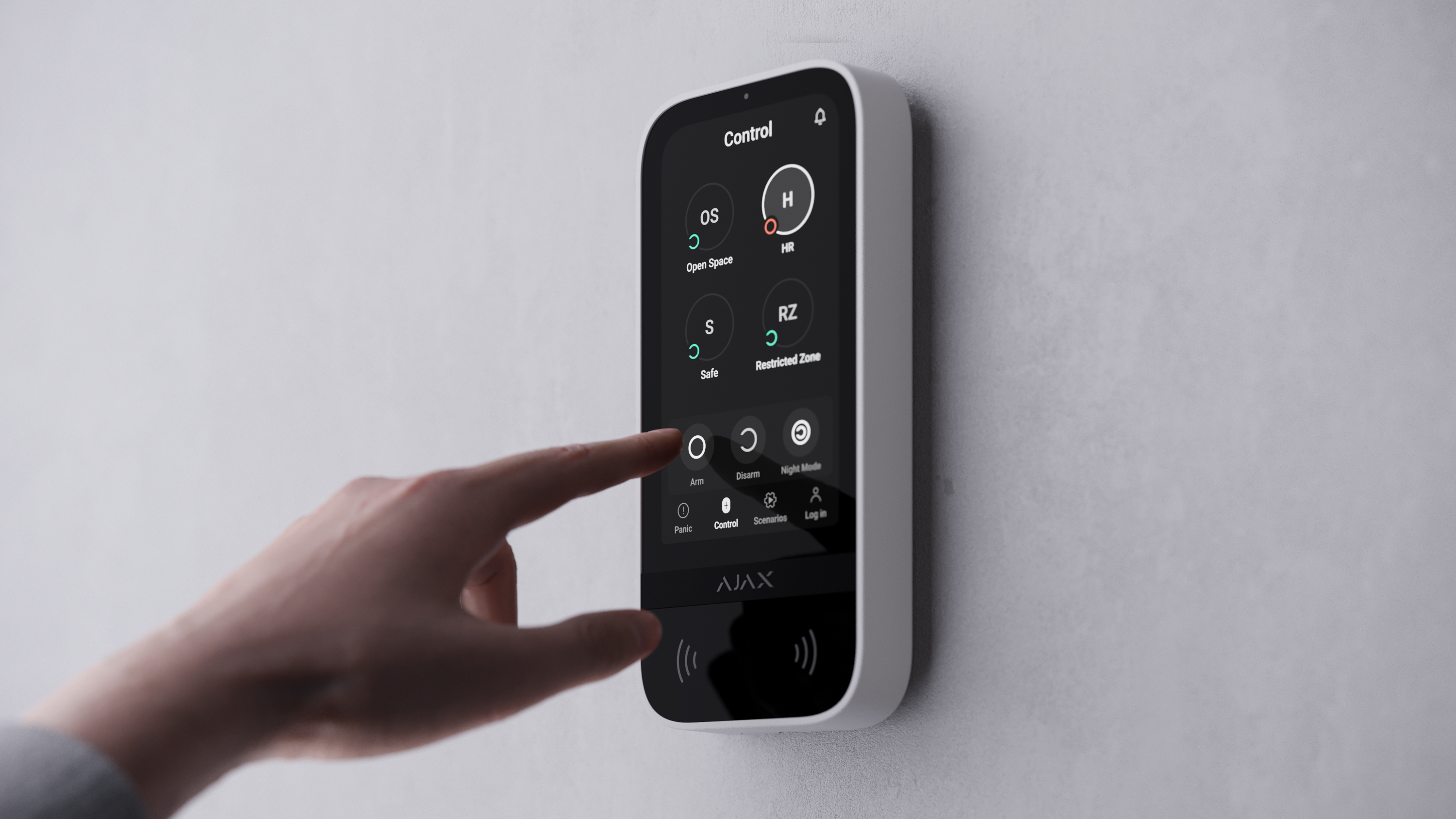 Ajax KeyPad TouchScreen Weiß Ajax KeyPad TouchScreen Weiß Detailansicht Bild 5 | EPS