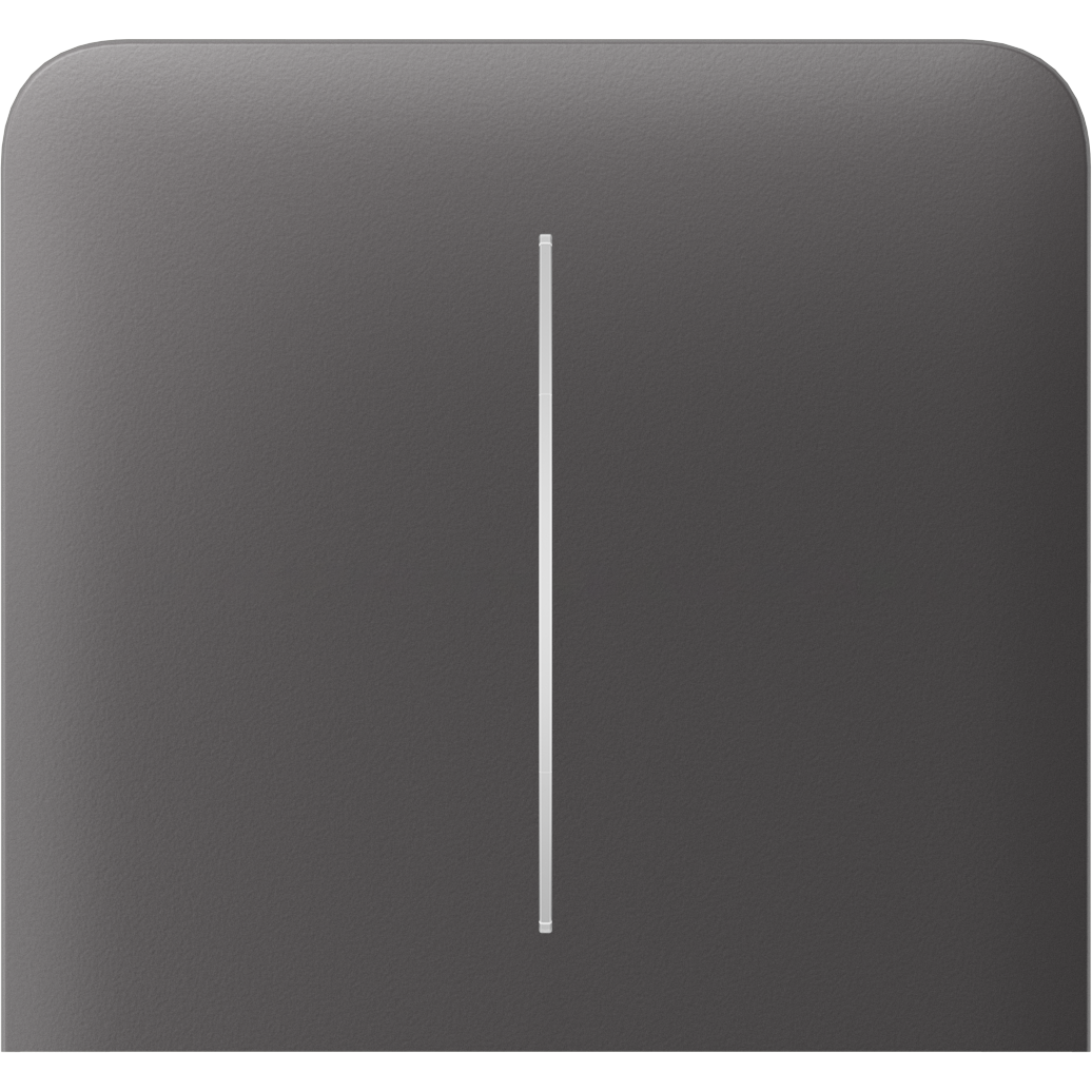 SideButton (2-gang) vertical Grau