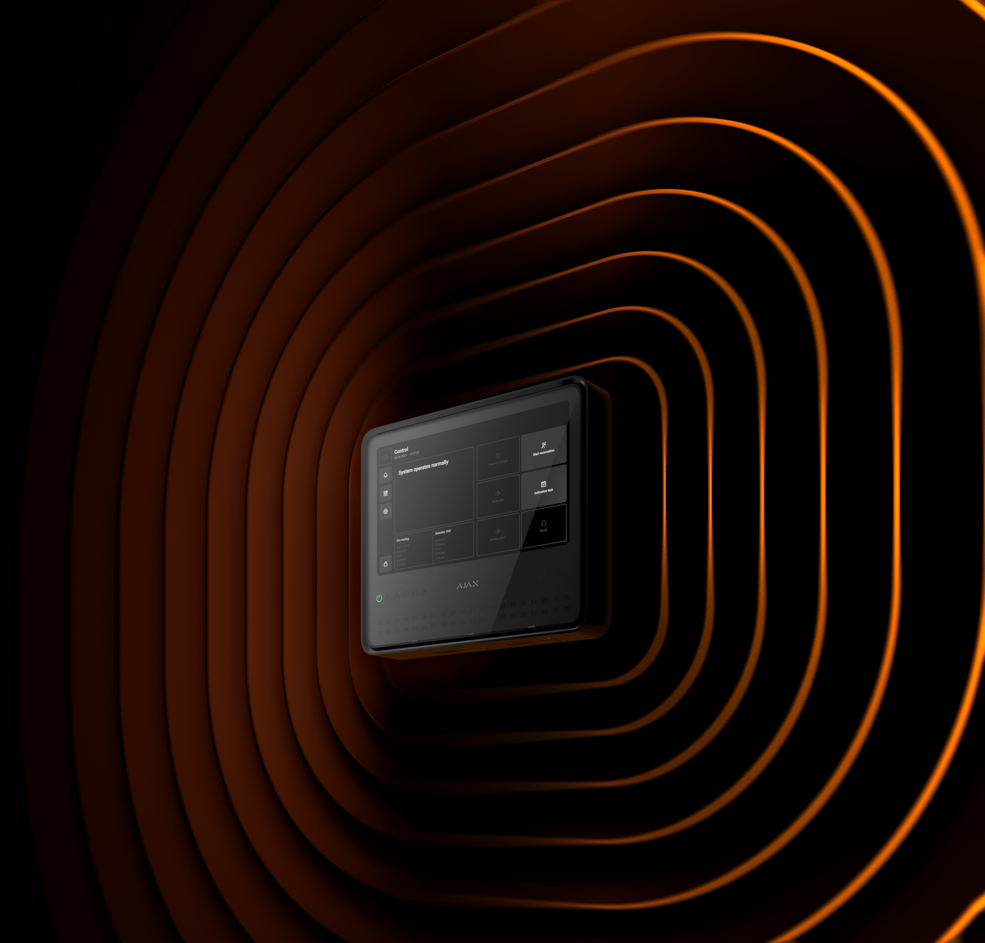 EN54 Fire Hub Jeweller schwarz