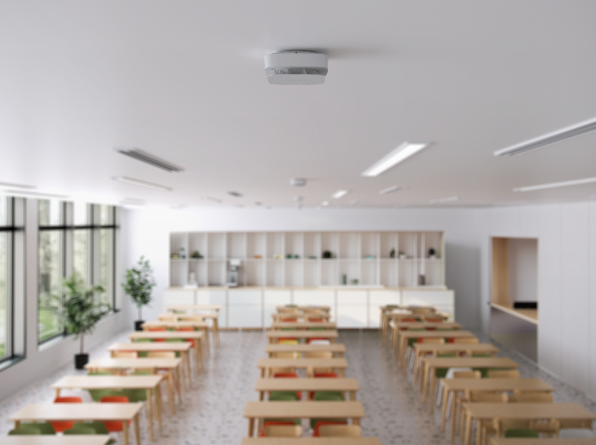 Ajax-Fire EN54 FireProtect (Smoke/Sounder) weiß Detailansicht Bild 9 | EPS