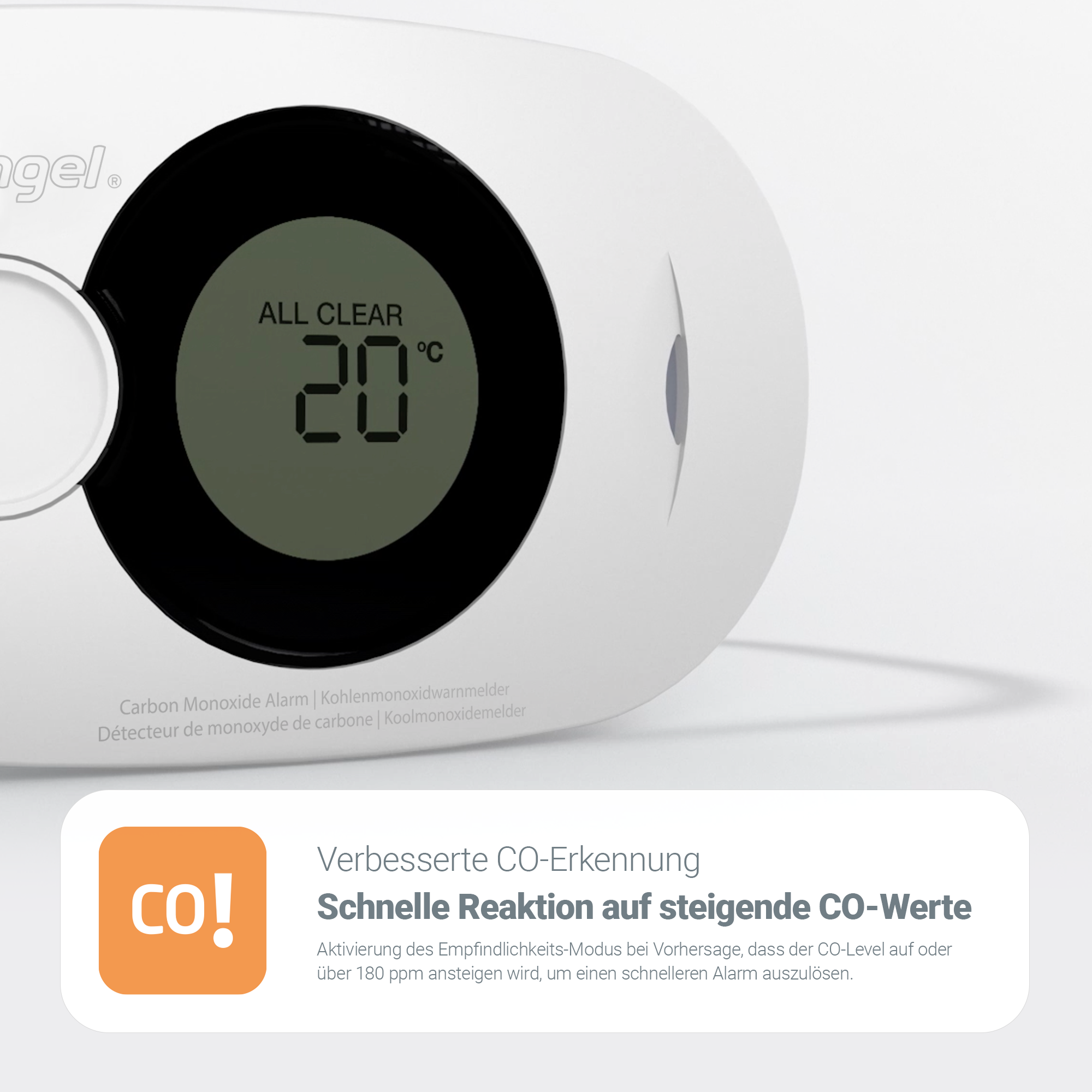 FireAngel FA-3322-EUX10 Digitaler Kohlenmonoxidwarnmelder Detailansicht Bild 22 | EPS