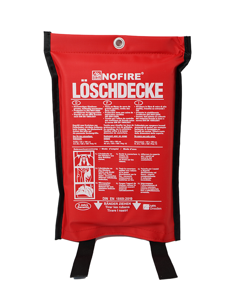 Löschdecke 120x180 Poly/1C, Bekleidung, Rettungsweste, Weste