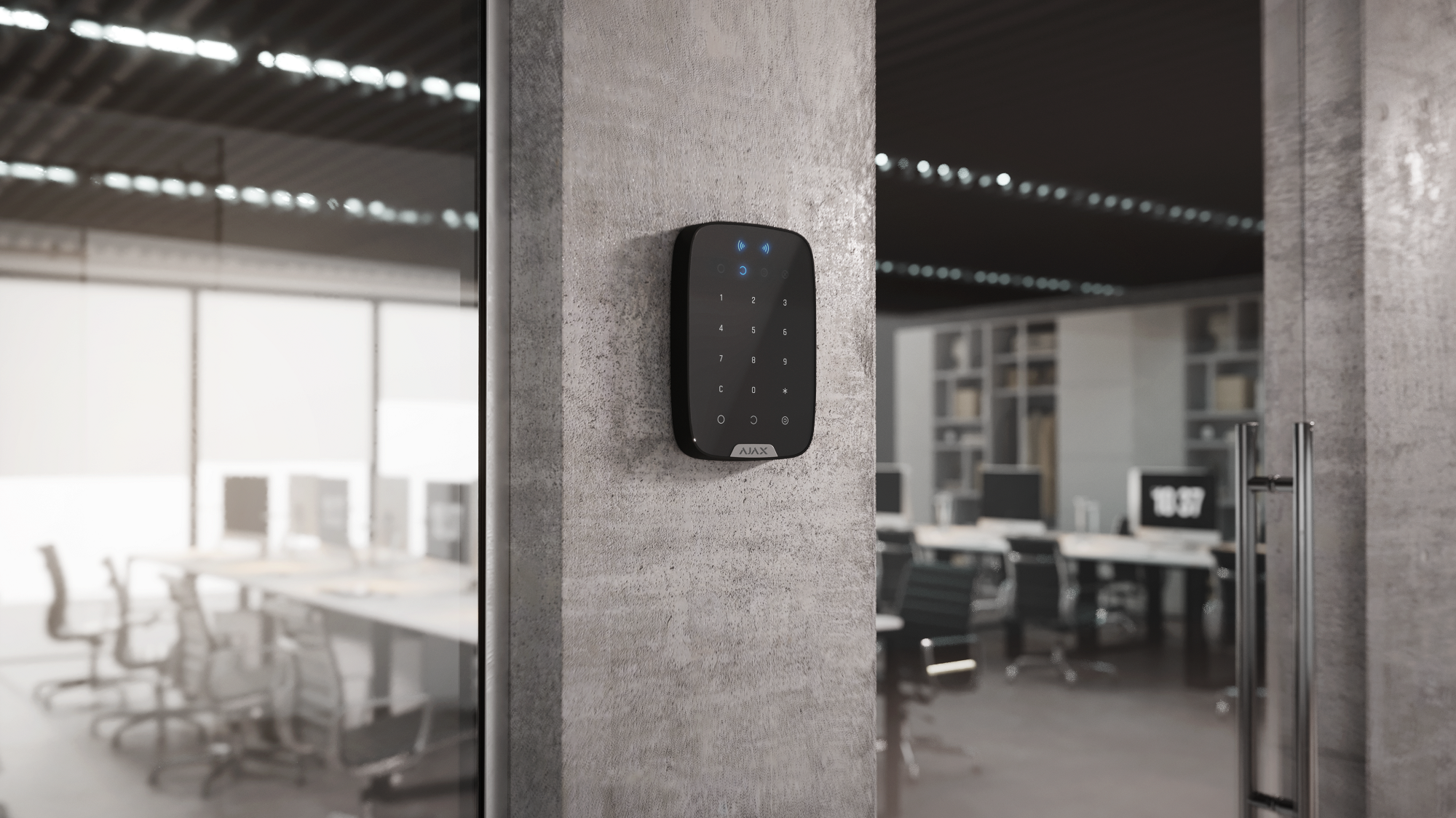 Ajax Keypad Plus Schwarz Detailansicht Bild 5 | EPS