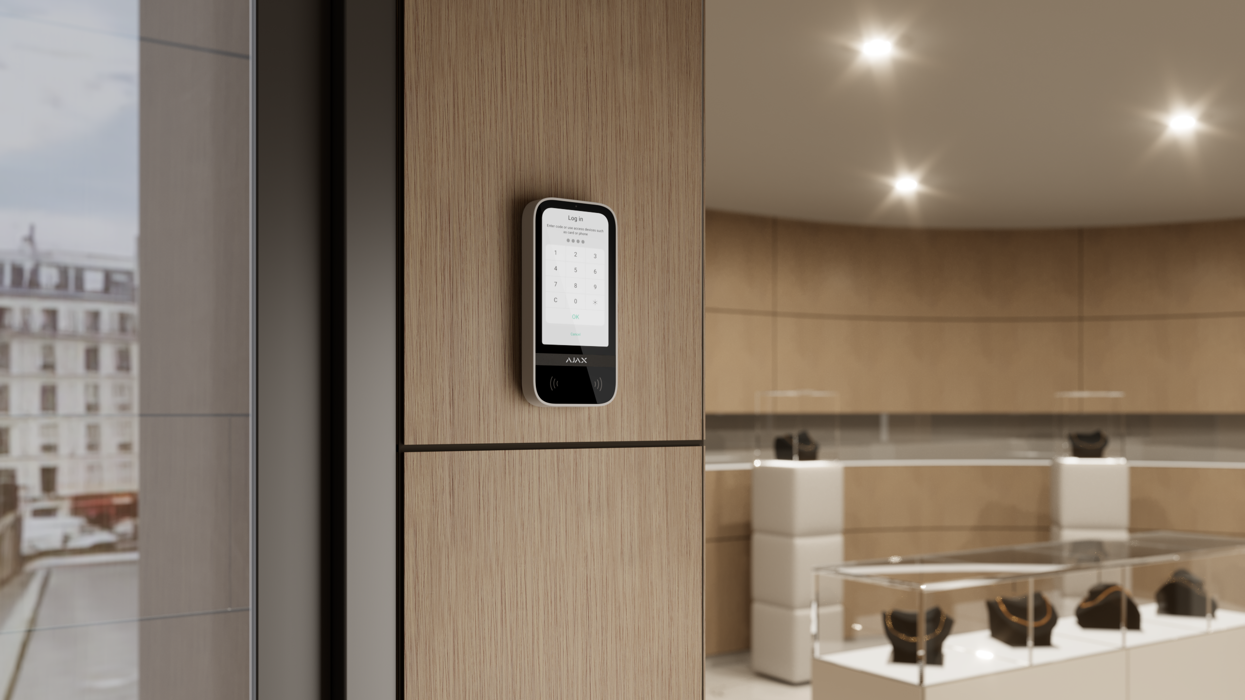 KeyPad TouchScreen Weiß