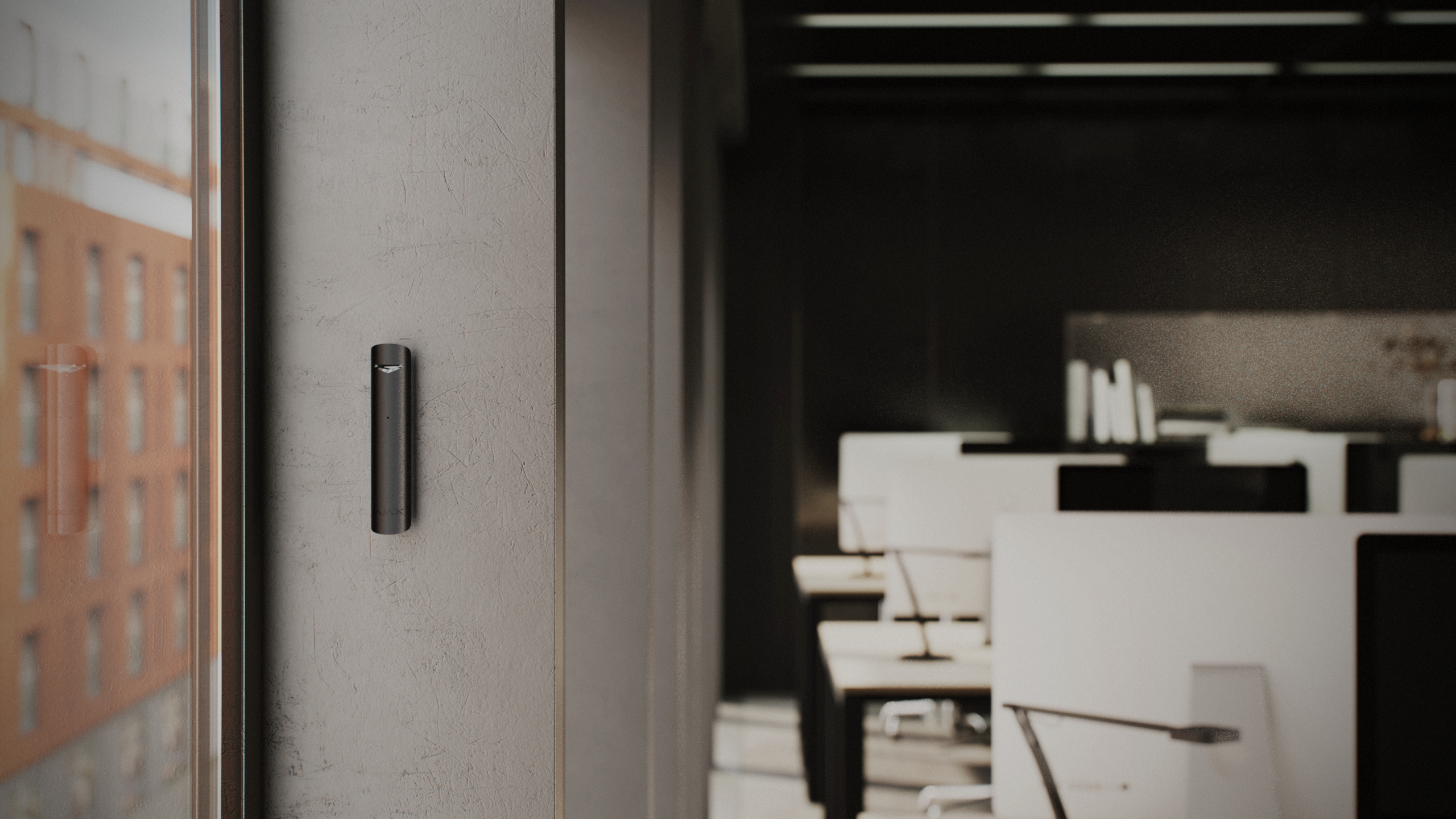 Ajax Superior GlassProtect Jeweller Schwarz Detailansicht Bild 3 | EPS