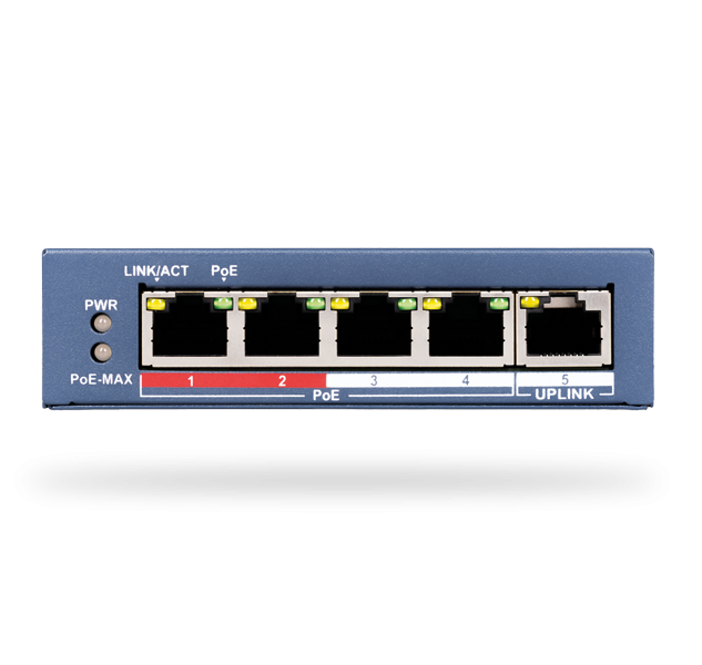 JI-114Z-V2 Ethernet-Switch PoE - 4 Ports