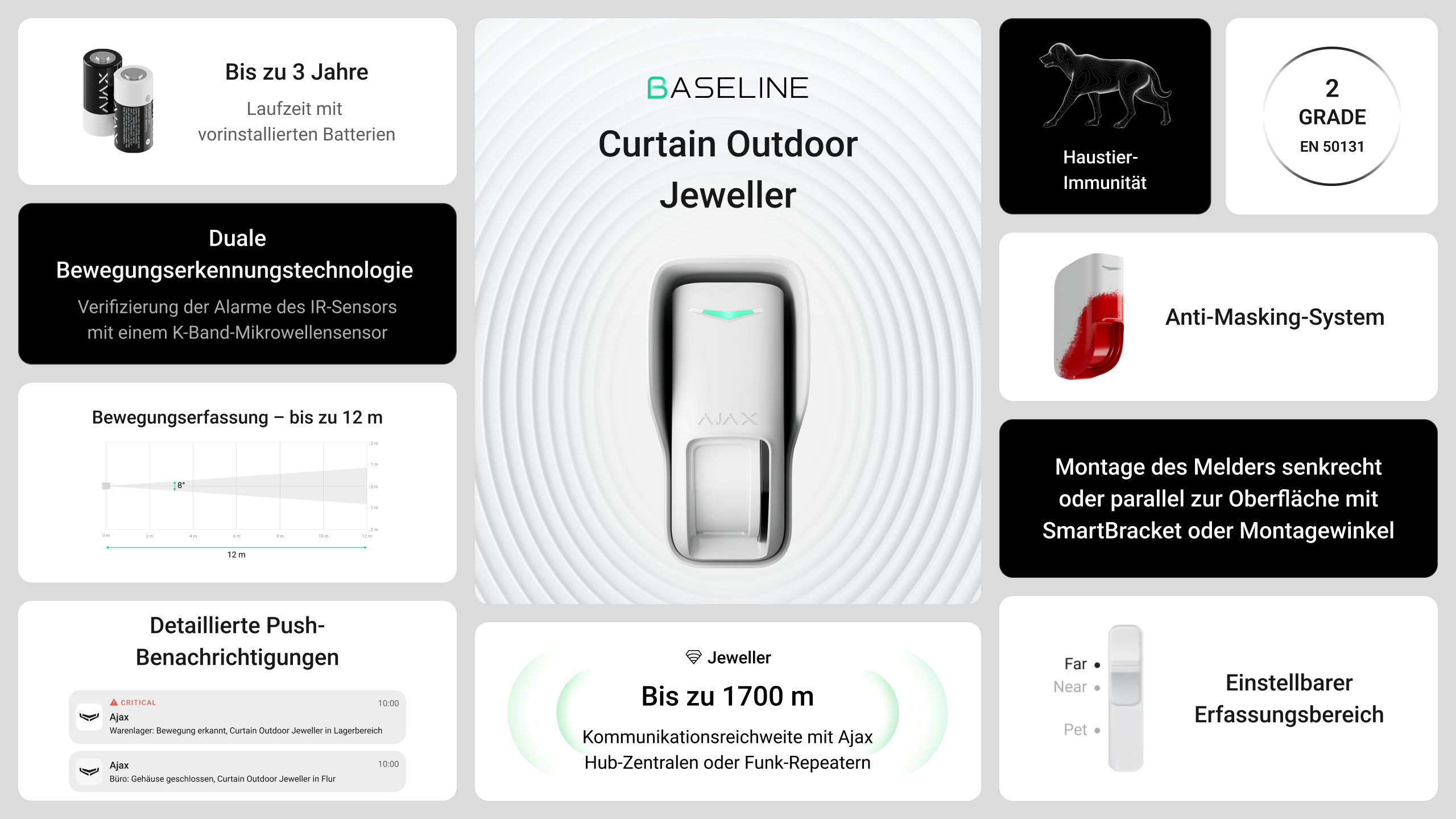 Ajax Curtain Outdoor Jeweller Weiß Detailansicht Bild 14 | EPS