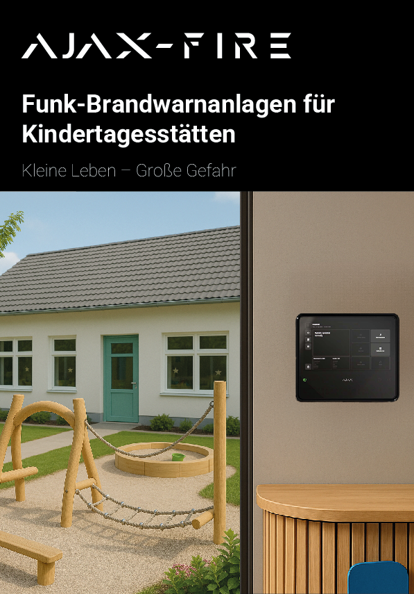 Broschüre: Funk-Brandwarnanlage für Kindertagesstätten