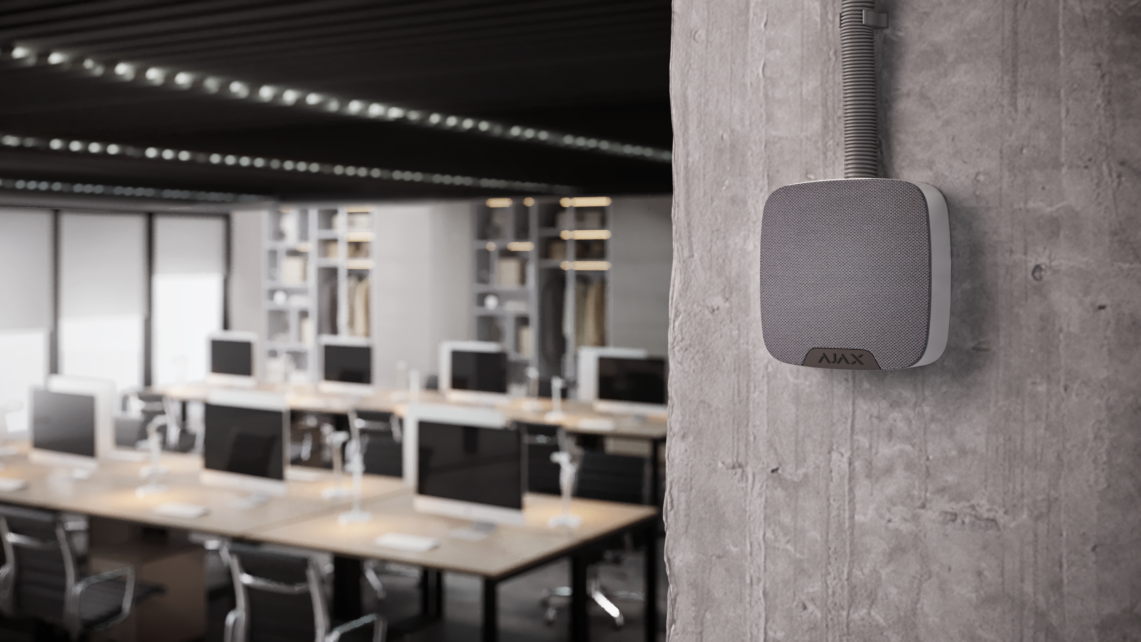 Ajax Superior HomeSiren Fibra Weiß | EPS