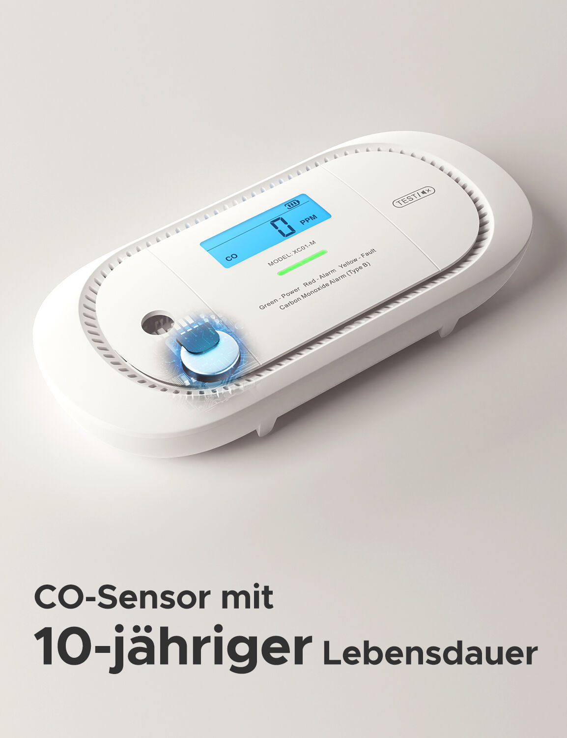 X-Sense XC01-M Funk-CO-Melder mit App & LCD X-Sense XC01-M Funk-CO-Melder mit App & LCD