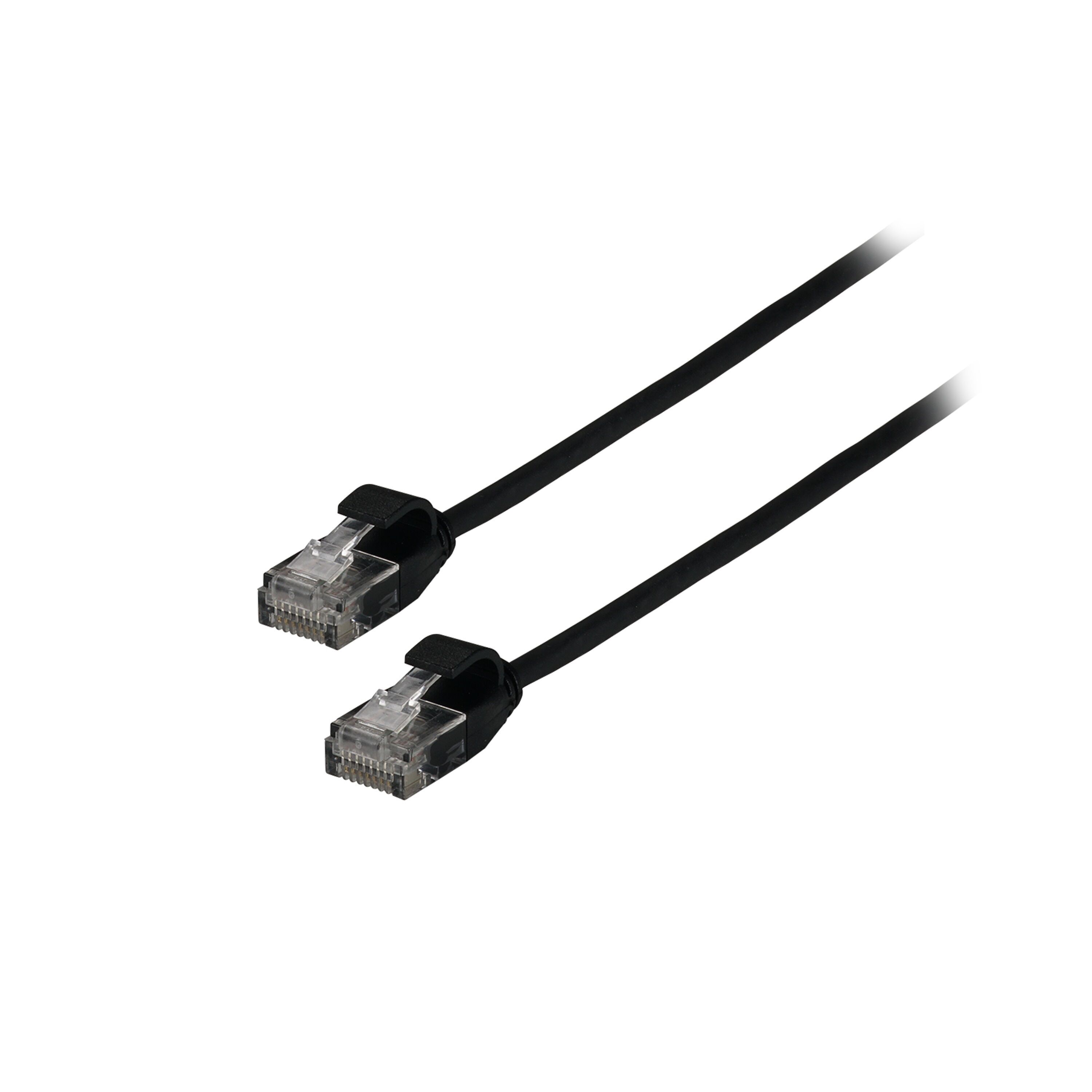 RJ45 Patchkabel Cat.6A U/UTP TPE 3,6mm ultraflex schwarz RJ45 Patchkabel Cat.6A U/UTP TPE 3,6mm ultraflex schwarz