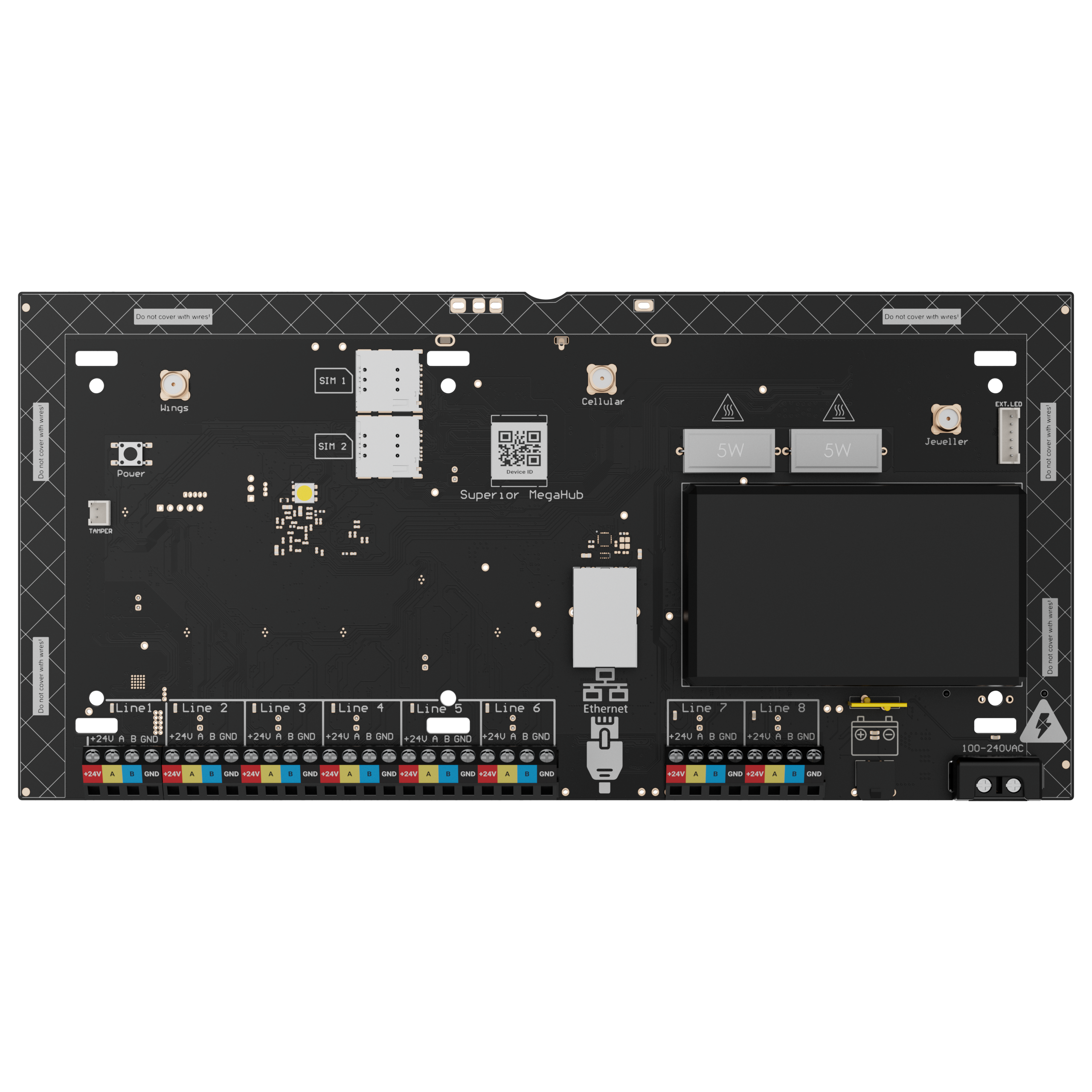 Ajax Superior MegaHub (without casing) Detailansicht Bild 2 | EPS
