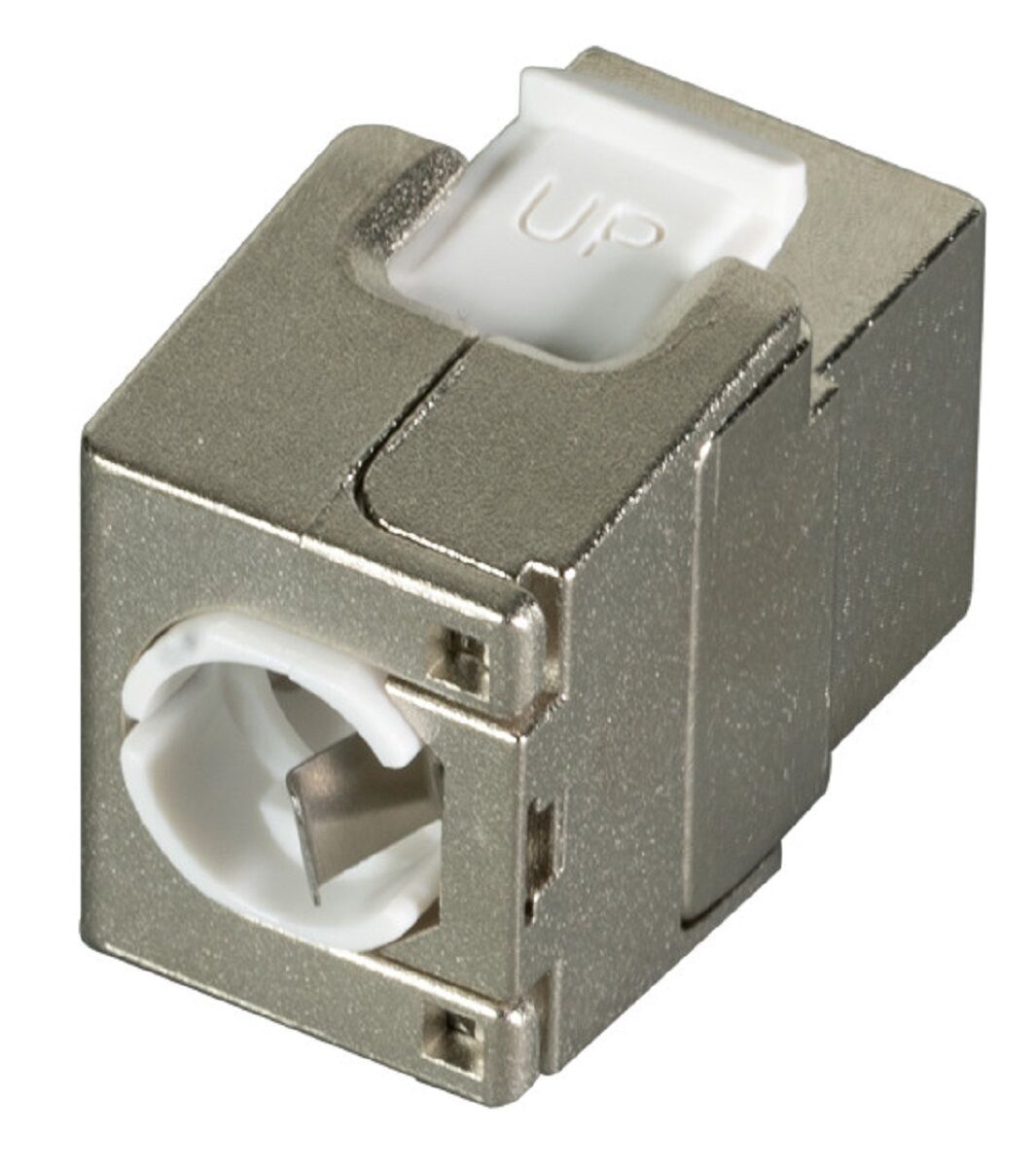 EPS RJ45 Shortbody Keystone STP, Cat.6A 500MHz mit integriertem Shutter EPS RJ45 Shortbody Keystone STP, Cat.6A 500MHz mit integriertem Shutter Detailansicht Bild 6 | EPS