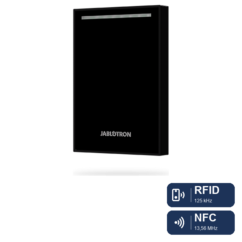Jablotron_JA-120E-BK_RFID-NFC_Badge.png JA-120E-BK Touch-Zugangsmodul - schwarz