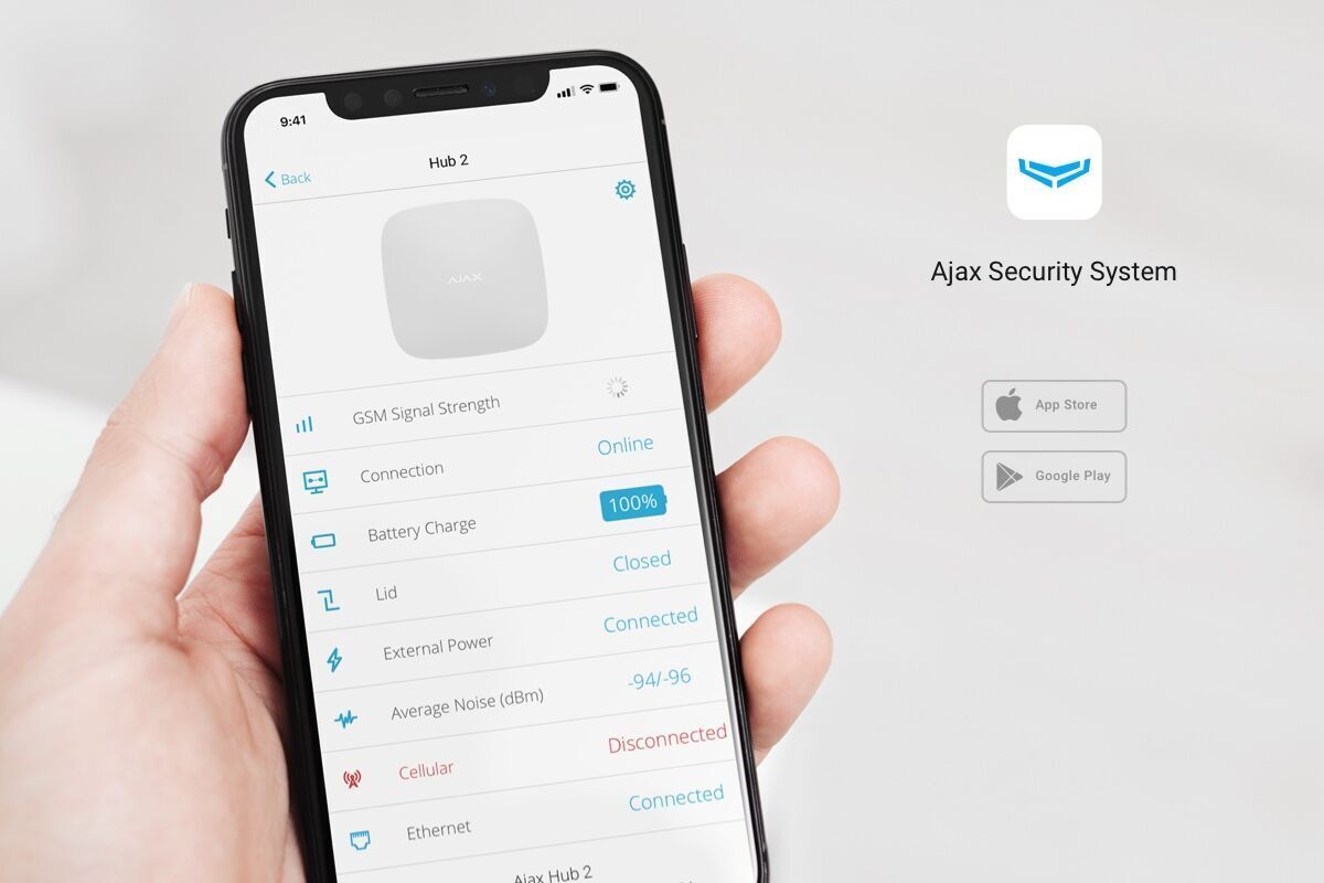 Hub 2 (2G) Jeweller Weiß Hub 2 (2G) Jeweller Weiß