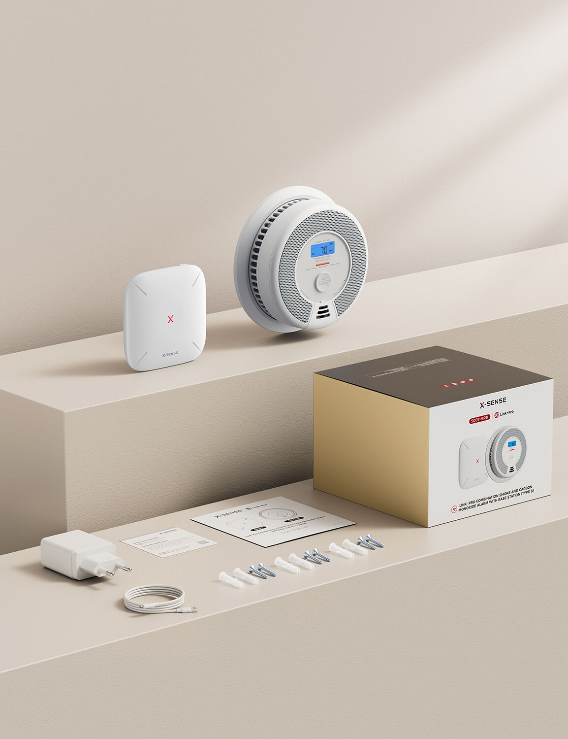 X-Sense SC07-WX WLAN Rauch- & CO-Melder mit App