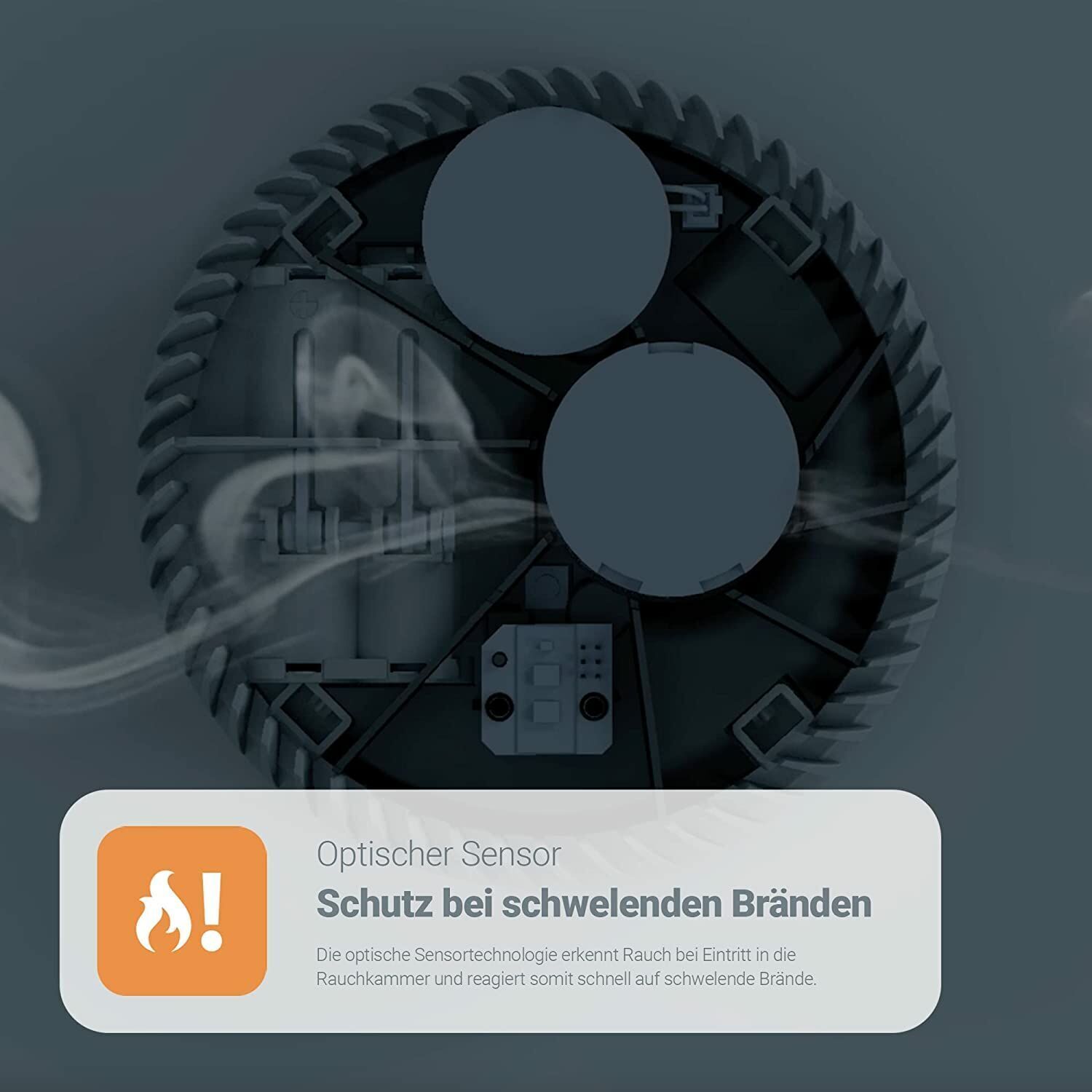 FireAngel FA-6111-INT Optischer Rauchwarnmelder mit Fluchtlicht | EPS