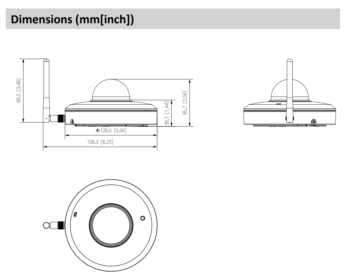Dahua D-SD1A404DB-GNY-W Detailansicht Bild 3 | EPS