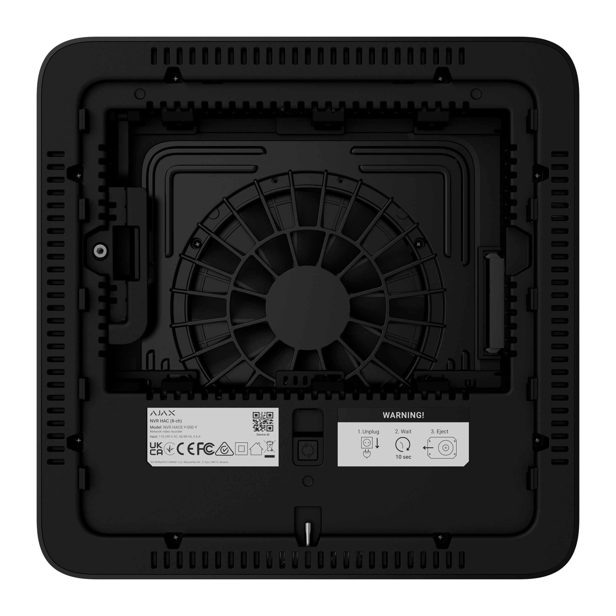 NVR HAC 8-ch Schwarz NVR HAC 8-ch Schwarz